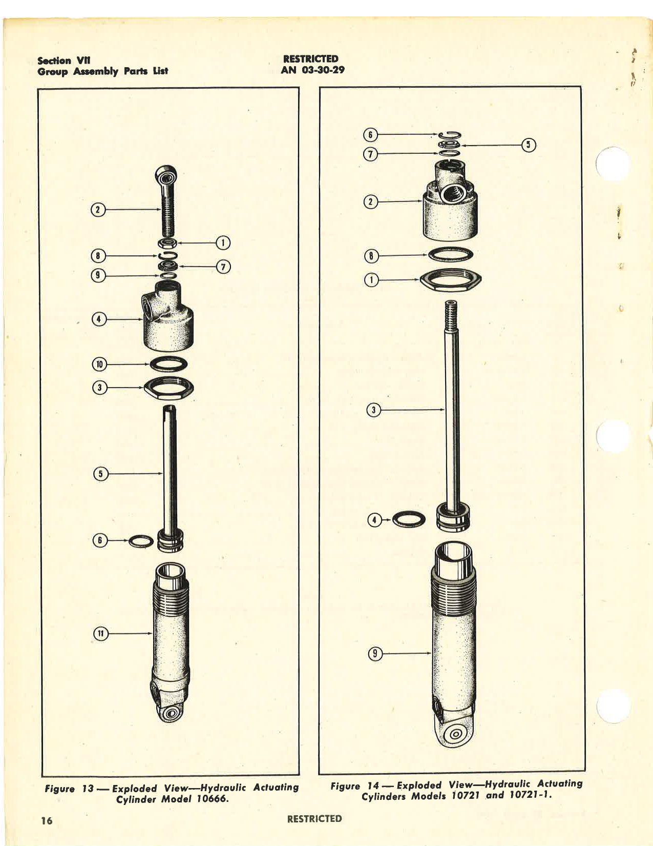 Sample page 6 from AirCorps Library document: Handbook of Instructions with Parts Catalog, Hydraulic Actuating Cylinders