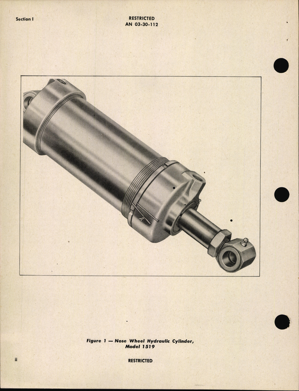 Sample page 4 from AirCorps Library document: Handbook of Instructions with Parts Catalog for Nose Wheel Hydraulic Actuating Cylinder