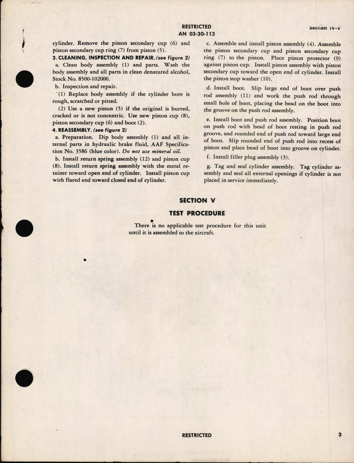 Sample page 7 from AirCorps Library document: Handbook of Overhaul Instructions with Parts Catalog Type FE-2146 Aircraft Master Brake Cylinder