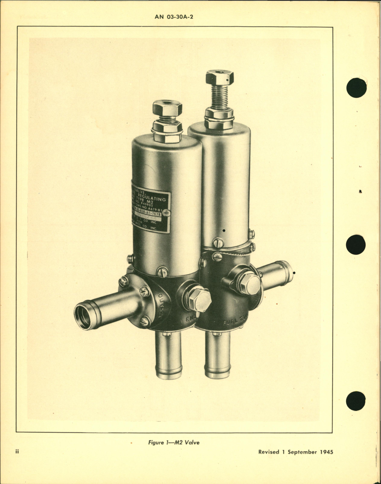 Sample page 4 from AirCorps Library document: Operation and Service Instructions for Pressure Regulating Valve Type M-2