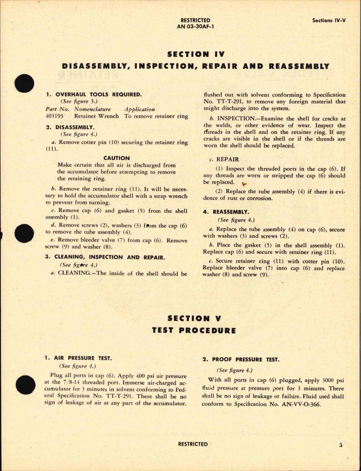 Sample page 7 from AirCorps Library document: Handbook of Overhaul Instructions with Parts Catalog for Air Pressure Accumulator NO. 405031