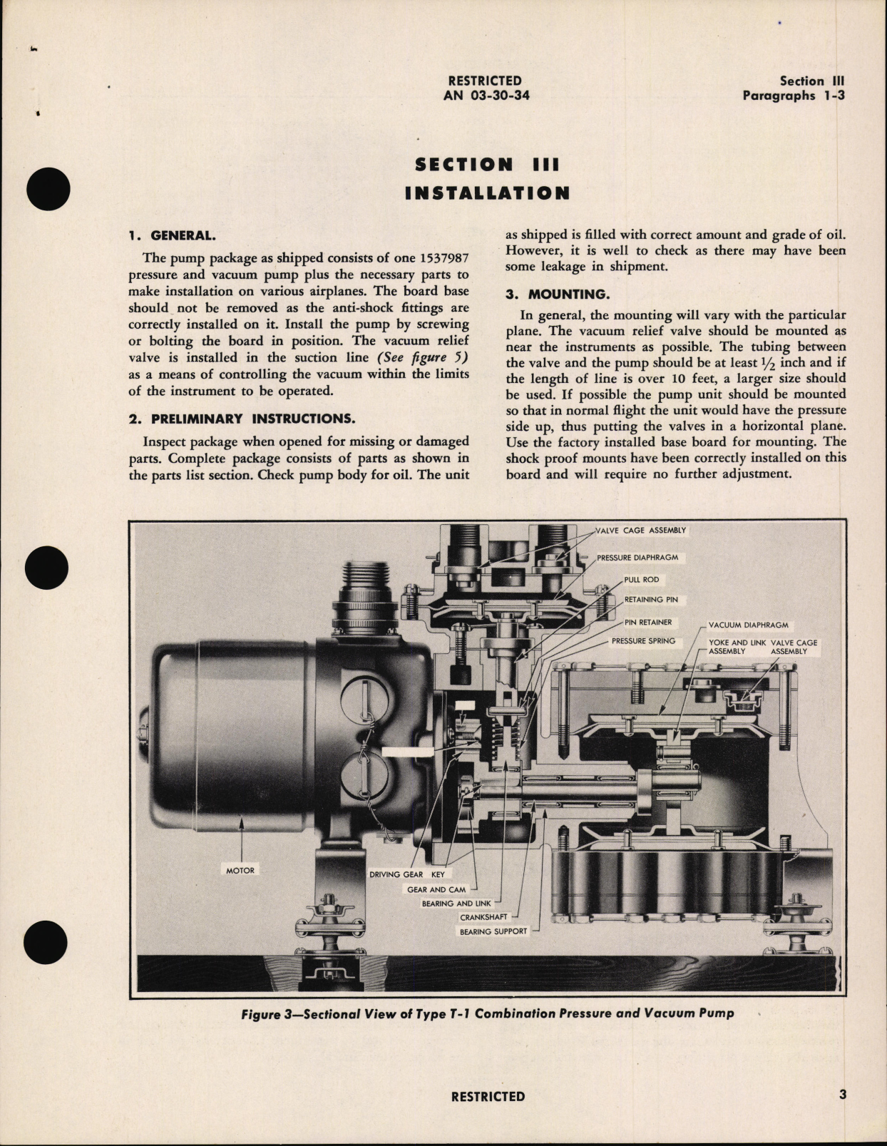 Sample page 7 from AirCorps Library document: Handbook of Instructions with Parts Catalog for Combination Pressure and vacuum Pump