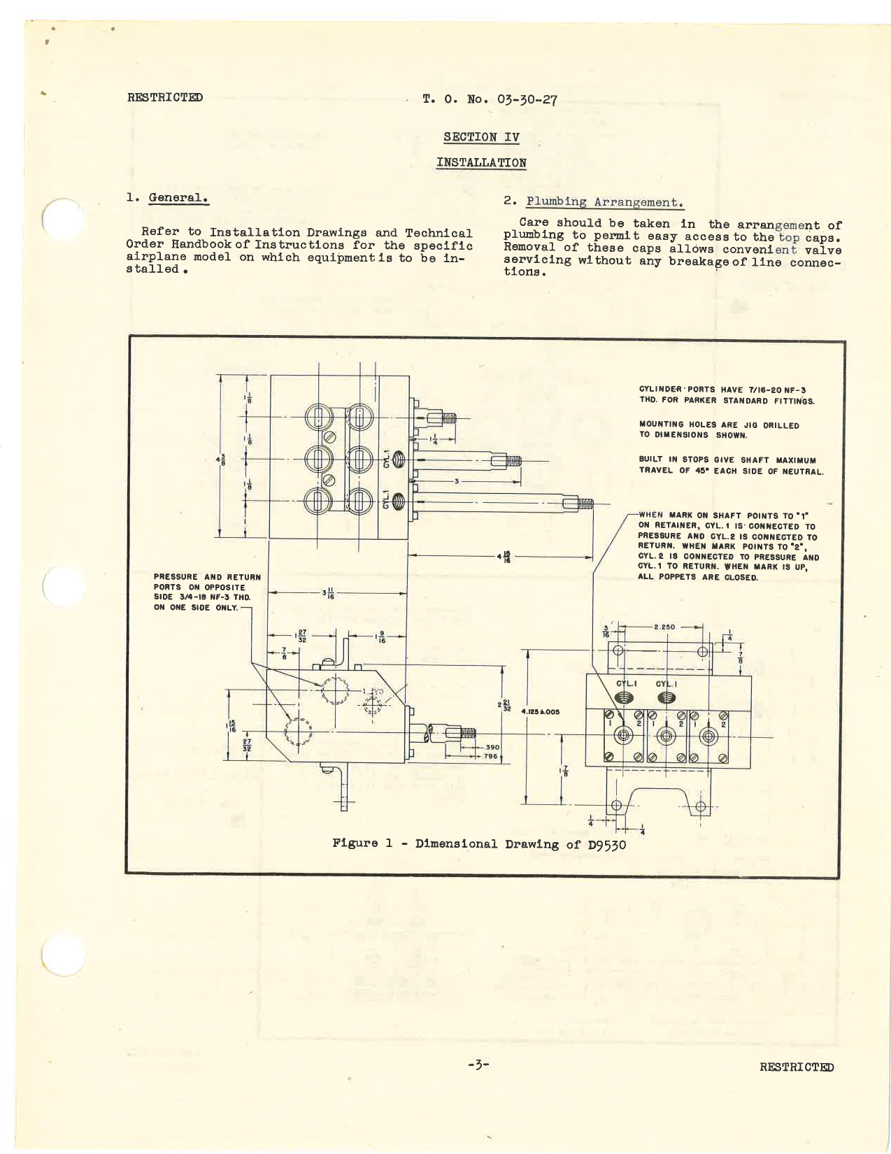 Sample page 5 from AirCorps Library document: Handbook of Instructions with Parts Catalog for Hydraulic Selector Valves