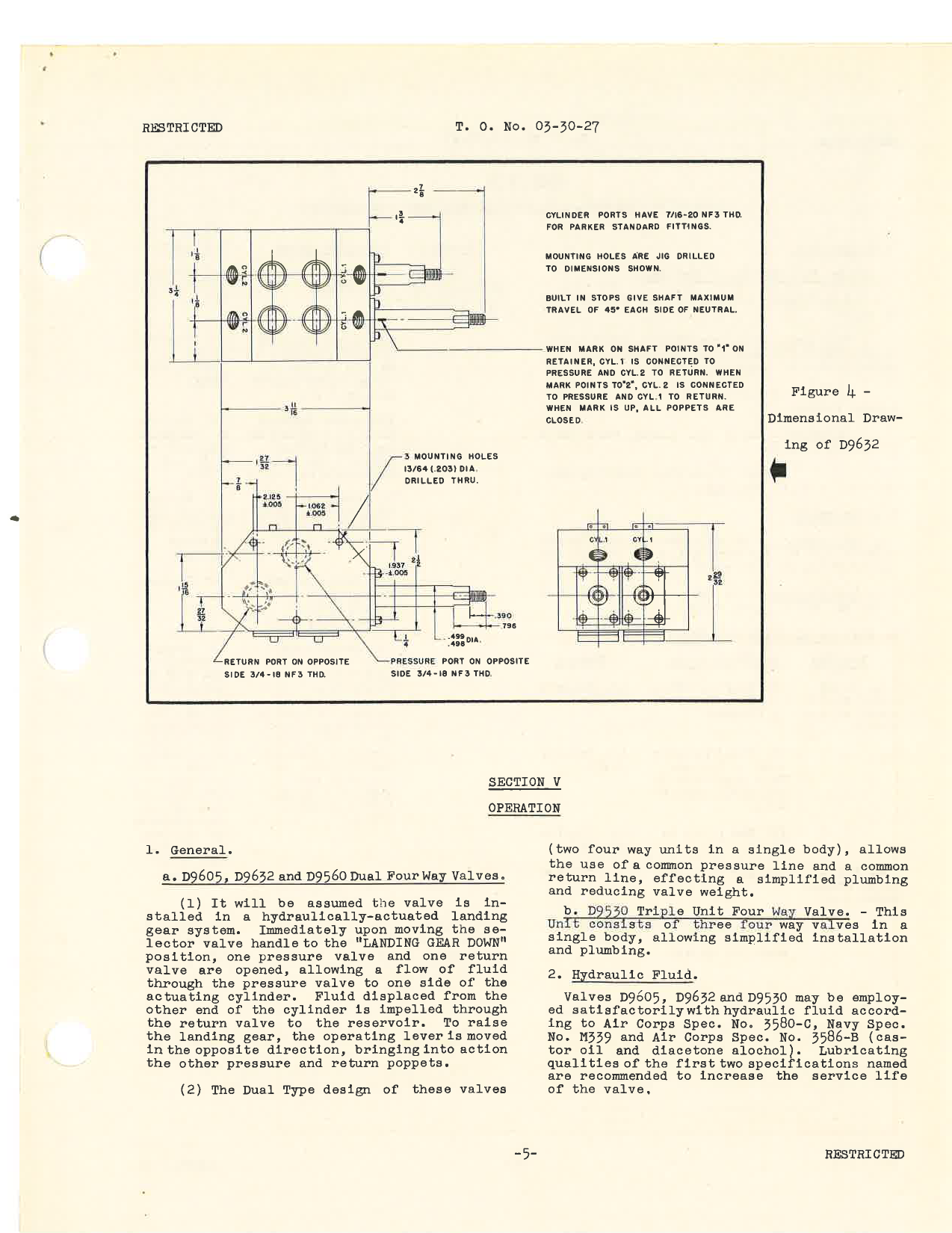Sample page 7 from AirCorps Library document: Handbook of Instructions with Parts Catalog for Hydraulic Selector Valves