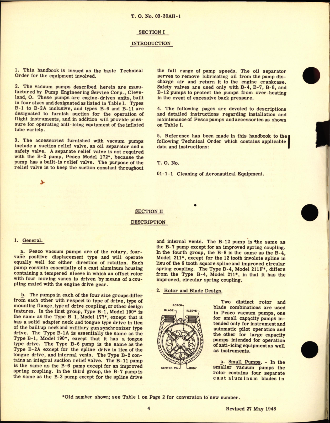 Sample page 5 from AirCorps Library document: Operation, Service and Overhaul Instructions with Parts Catalog for Engine-Driven Vacuum Pumps