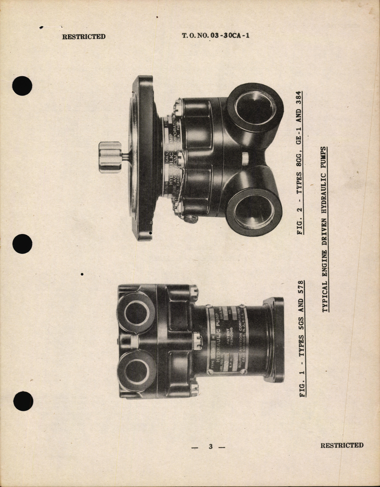 Sample page 5 from AirCorps Library document: Handbook of Instructions for Engine-Driven Hydraulic Pumps 