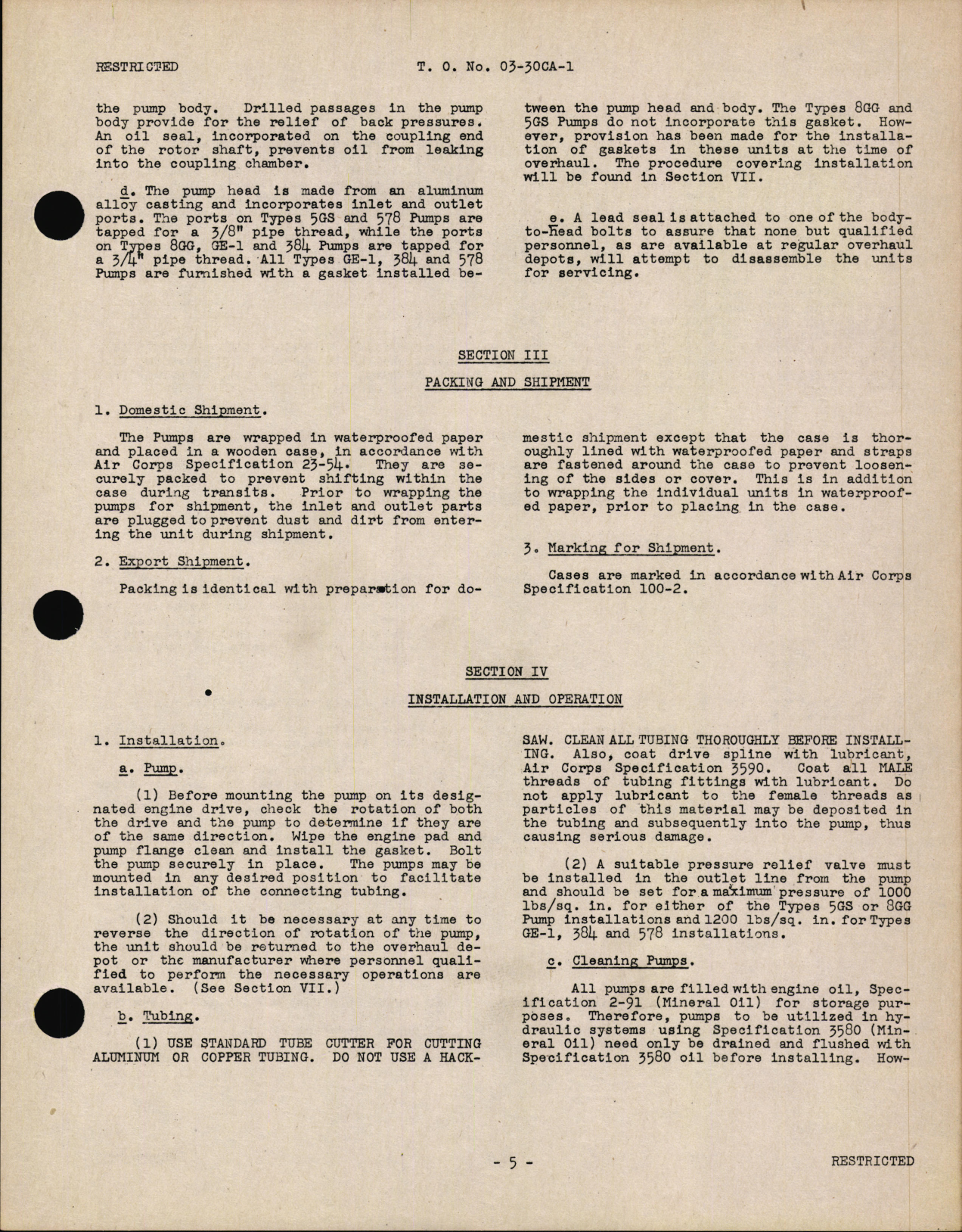 Sample page 7 from AirCorps Library document: Handbook of Instructions for Engine-Driven Hydraulic Pumps 