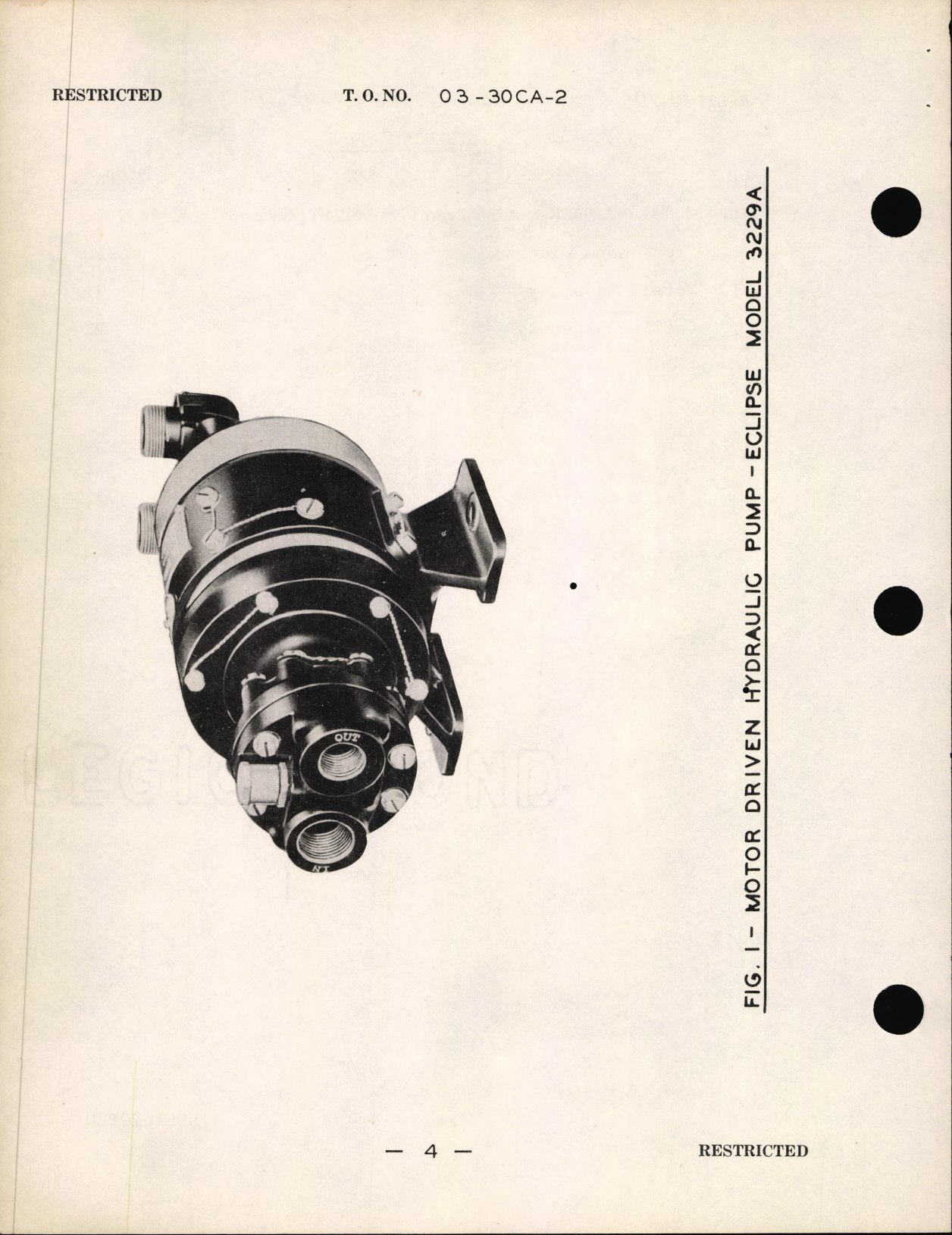 Sample page 6 from AirCorps Library document: Preliminary Handbook of Instructions for Motor-Driven Hydraulic Pumps Eclipse Model 3229A
