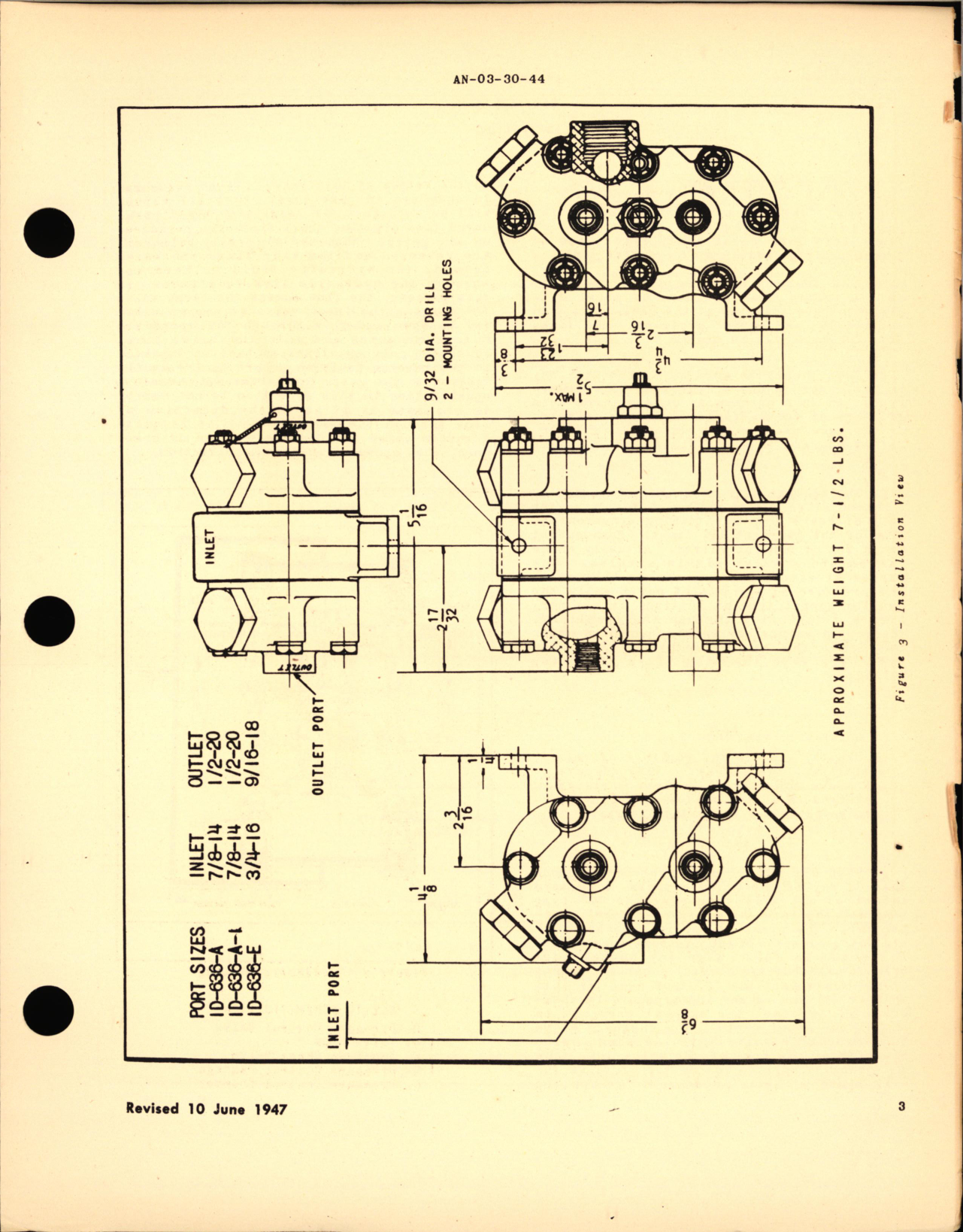 Sample page 7 from AirCorps Library document: Operation, Service and Overhaul Instructions with Parts Catalog for Hydraulic Flow Equalizer