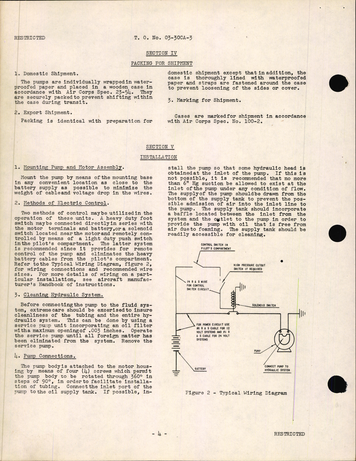 Sample page 6 from AirCorps Library document: Handbook of Instructions for Motor-Driven hydraulic Pump (Gear type)