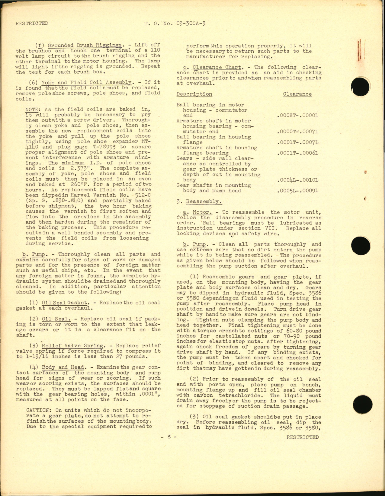 Sample page 6 from AirCorps Library document: Revision: Handbook of Instructions for Motor-Driven hydraulic Pump (Gear type)