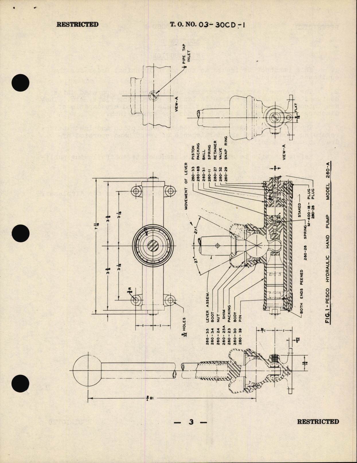 Sample page 5 from AirCorps Library document: Handbook of Instruction with Parts Catalog for Hand Operated Hydraulic Pumps
