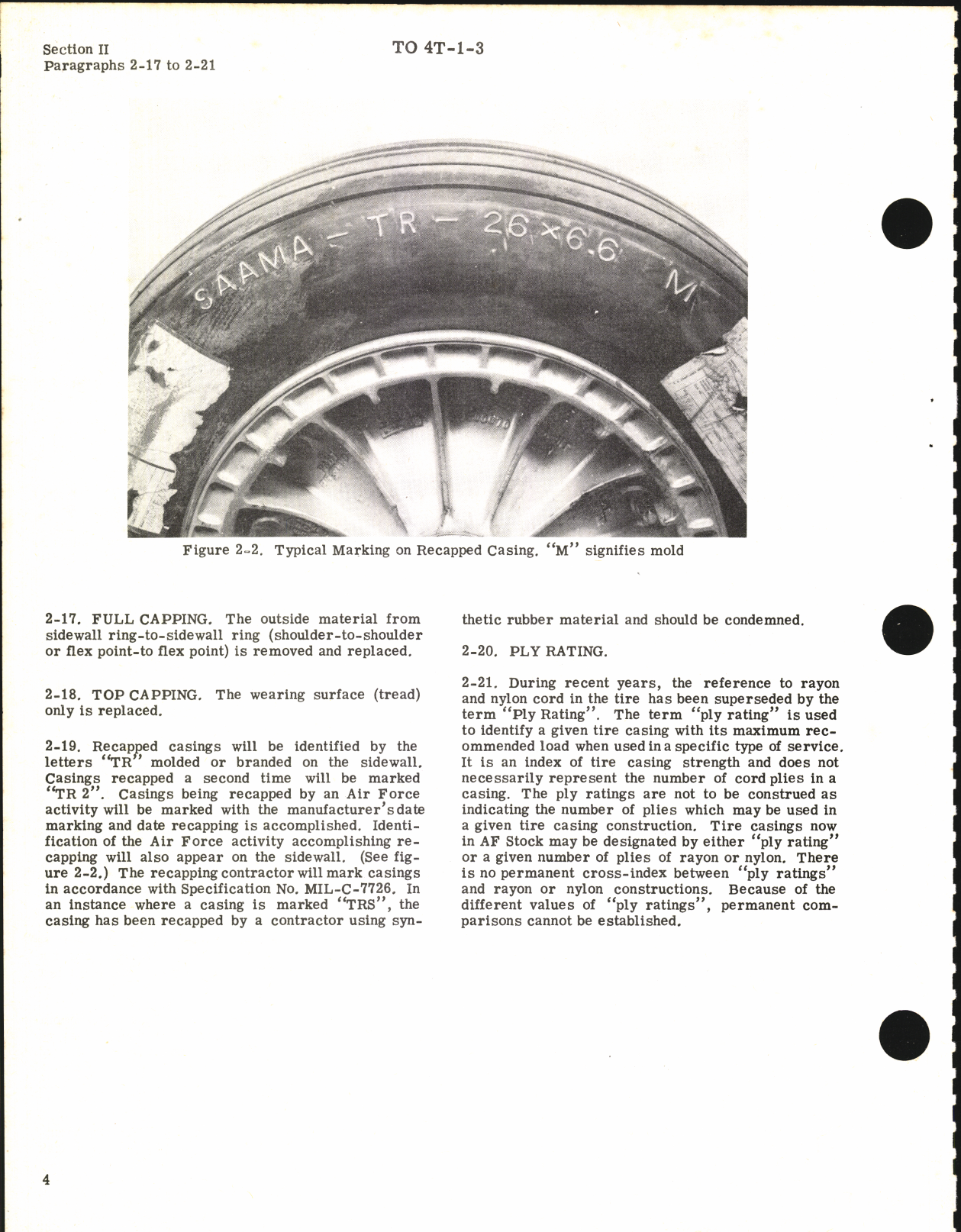 Sample page 6 from AirCorps Library document: Inspection, Maintenance, Storage, and Disposition of Aircraft Tire Casings and Inner Tubes