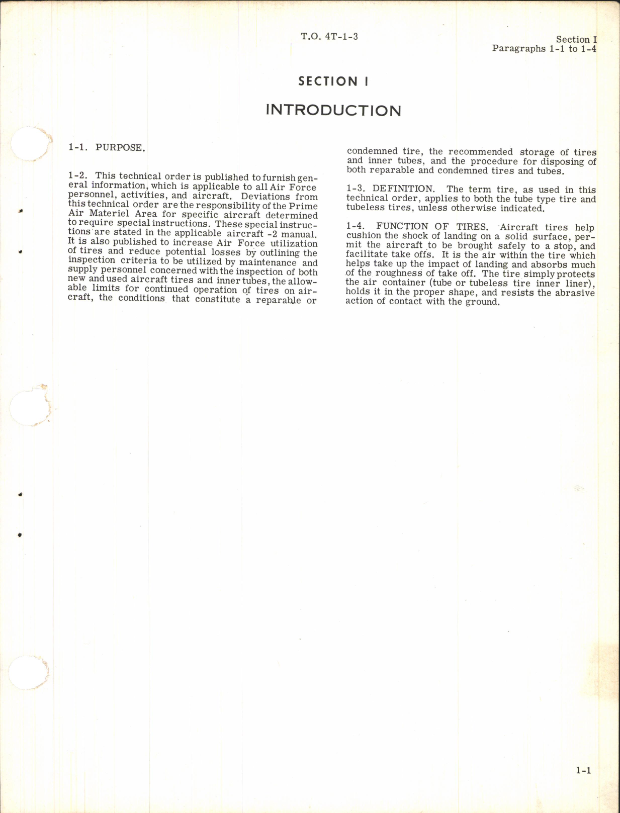 Sample page 5 from AirCorps Library document: Inspection, Maintenance, Storage, and Disposition of Aircraft Tire Casings and Inner Tubes