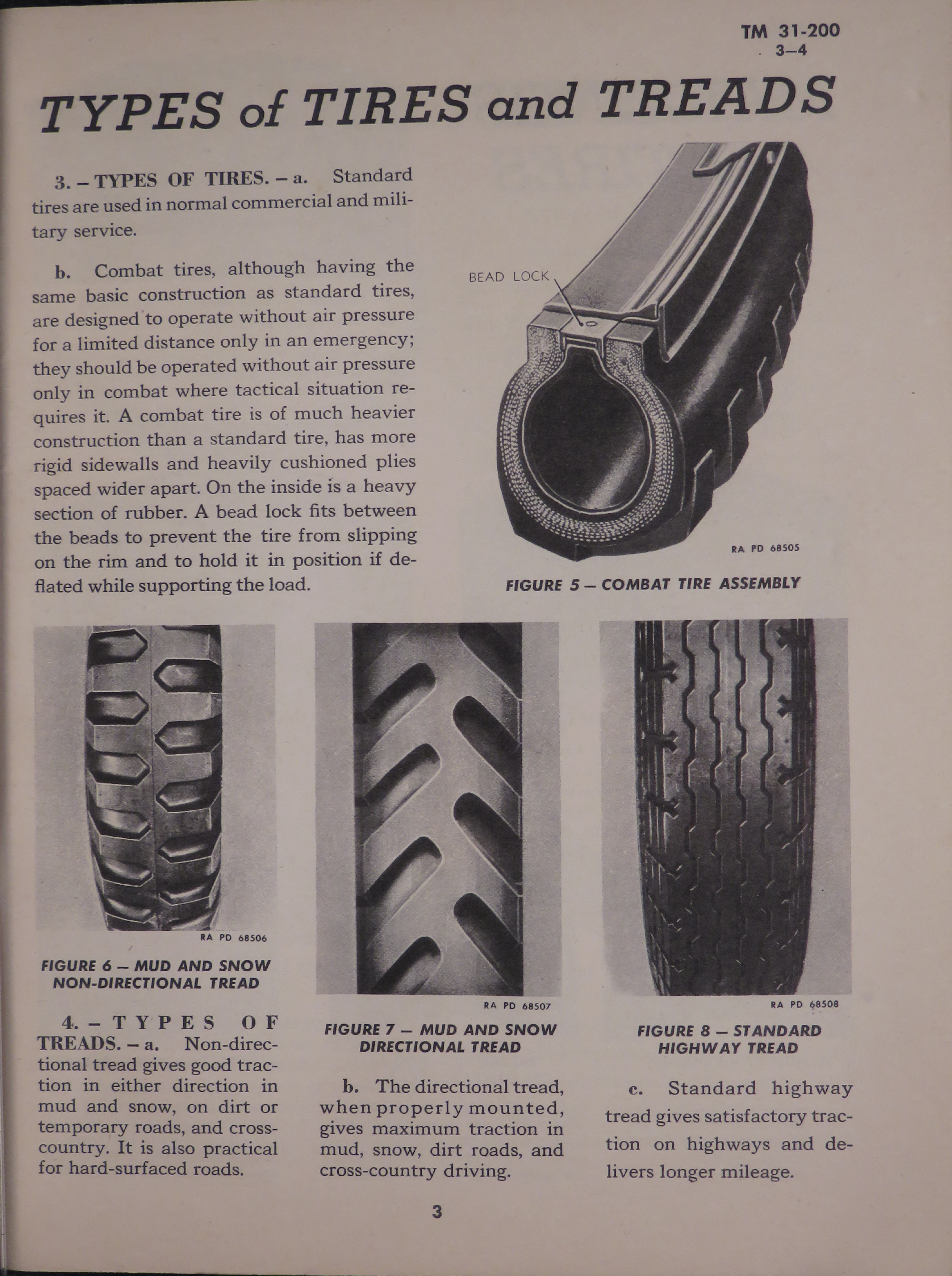 Sample page 7 from AirCorps Library document: Maintenance and Care of Pneumatic Tires and Rubber Treads