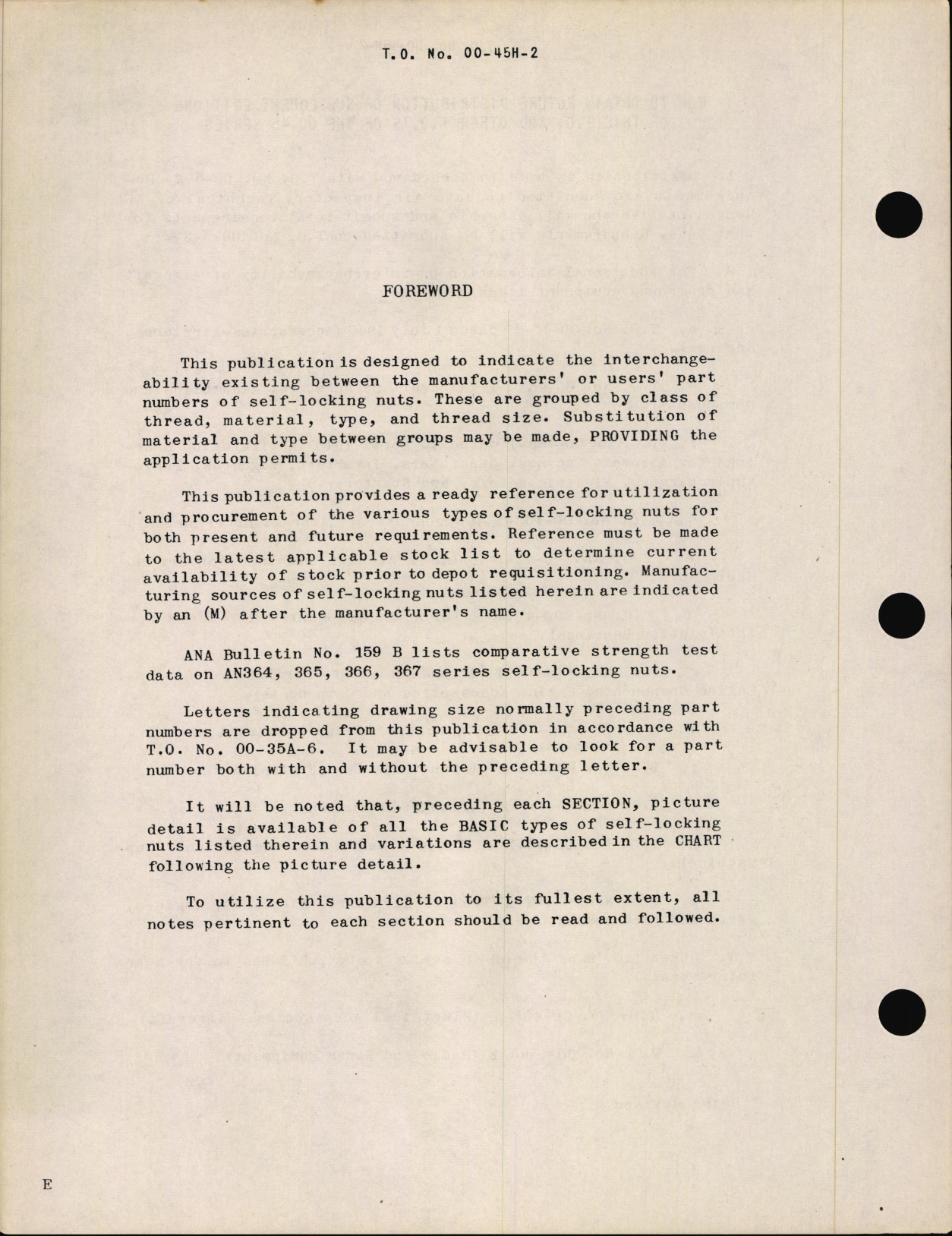 Sample page 6 from AirCorps Library document: Interchangeability Charts - Aircraft Hardware Stop Nuts