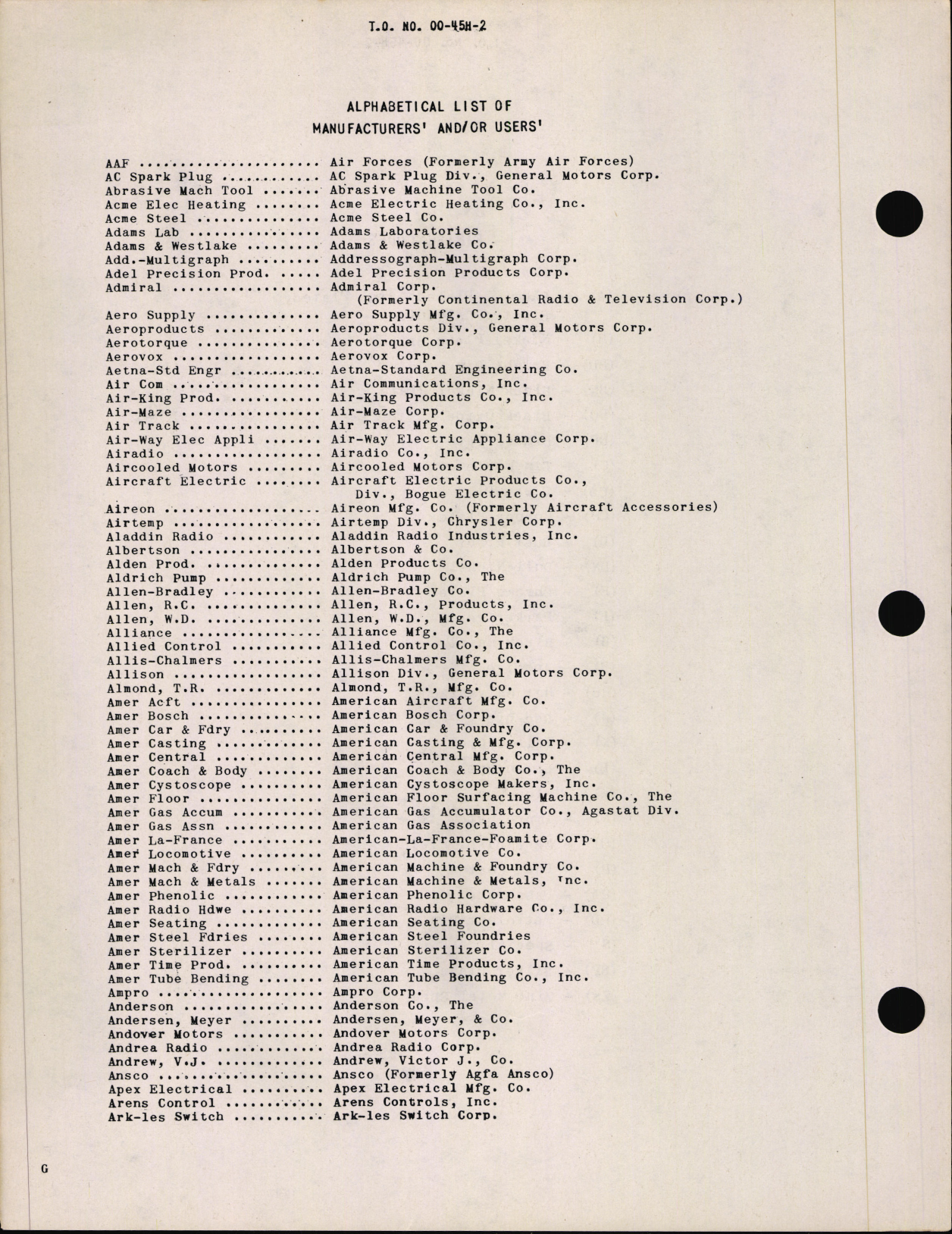 Sample page 8 from AirCorps Library document: Interchangeability Charts - Aircraft Hardware Stop Nuts