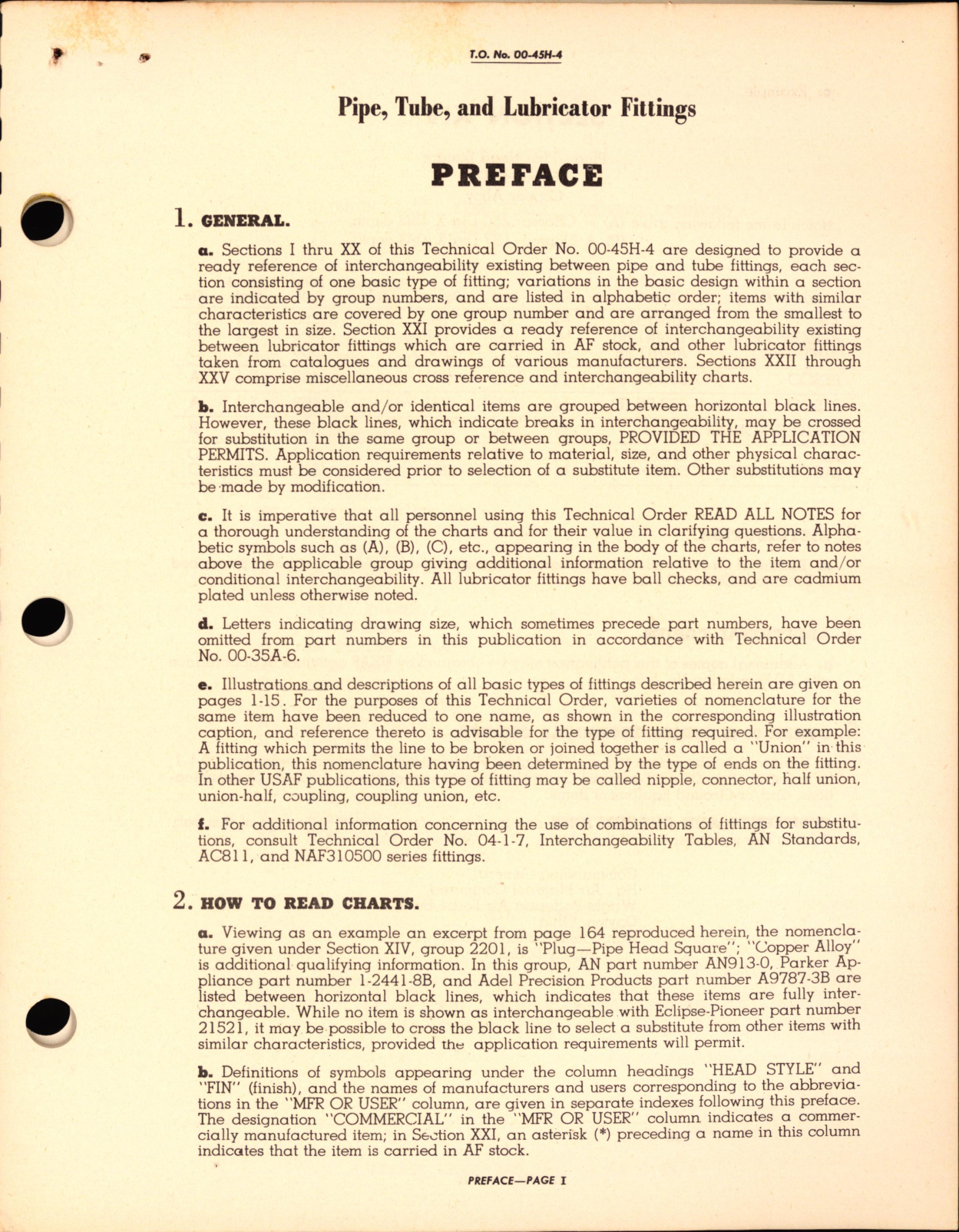 Sample page 5 from AirCorps Library document: Interchangeability Charts - Aircraft Hardware Pipe, Tube, and Lubricator Fittings