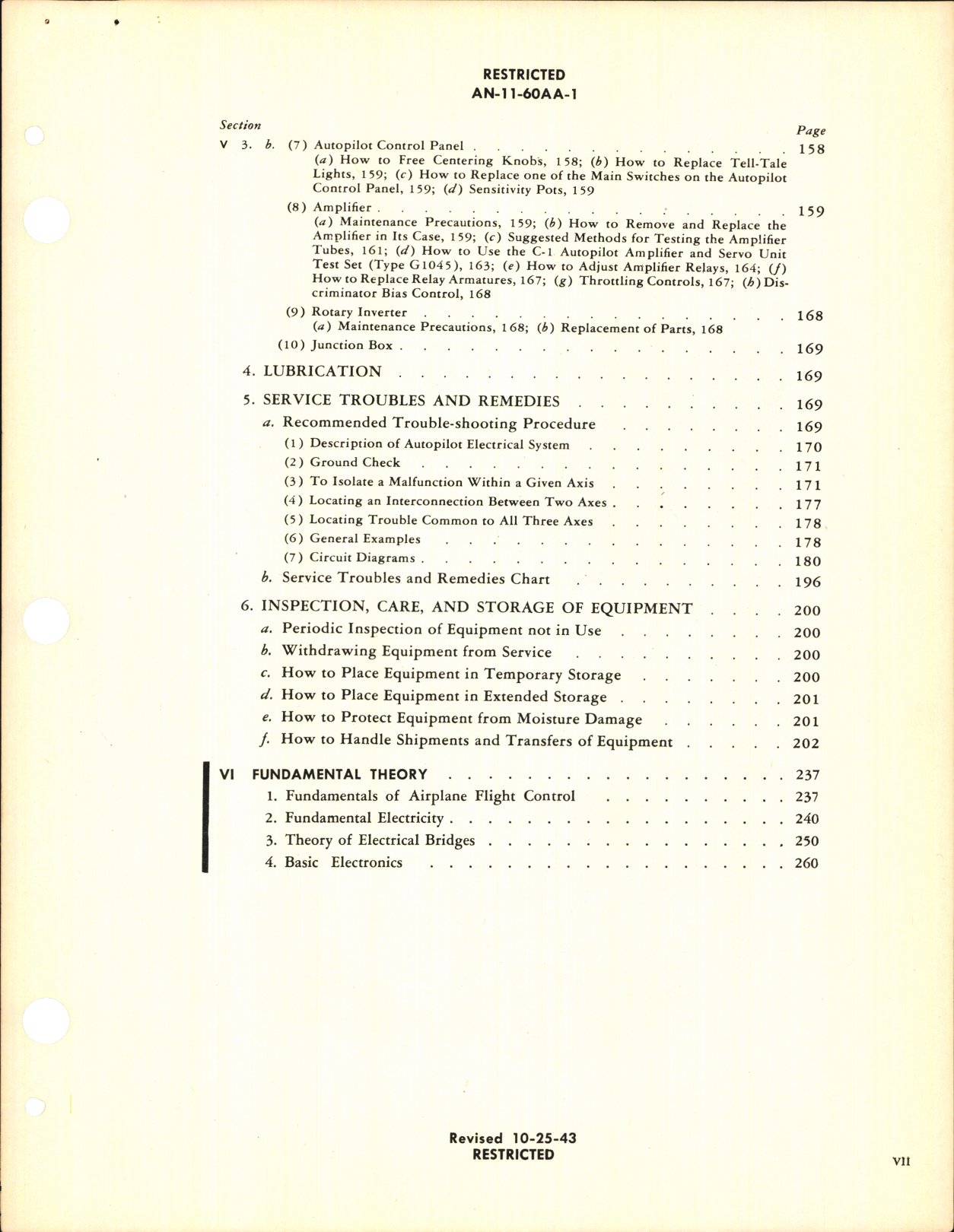 Sample page 7 from AirCorps Library document: Handbook of Operation and Service Instructions for Automatic Pilot Type C-1