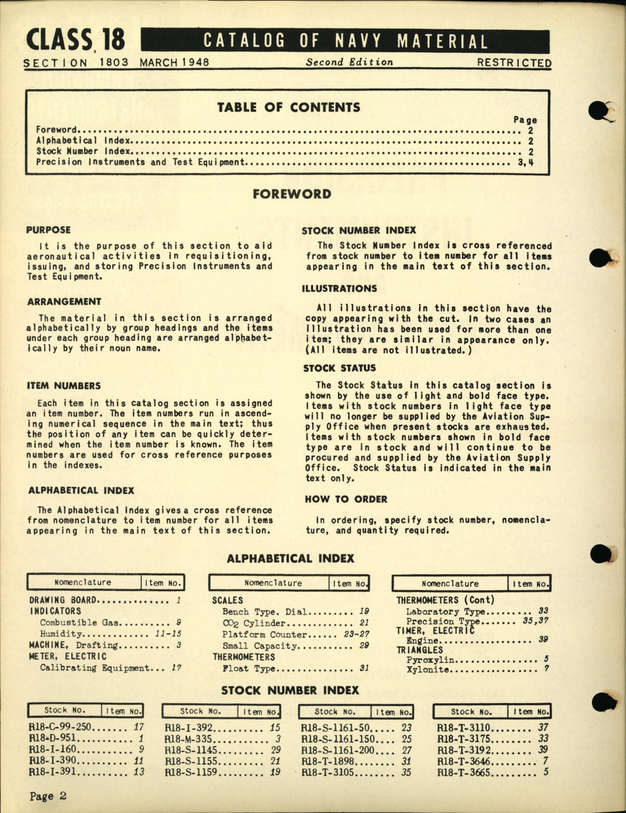 Sample page 2 from AirCorps Library document: Precision Instruments and Test Equipment