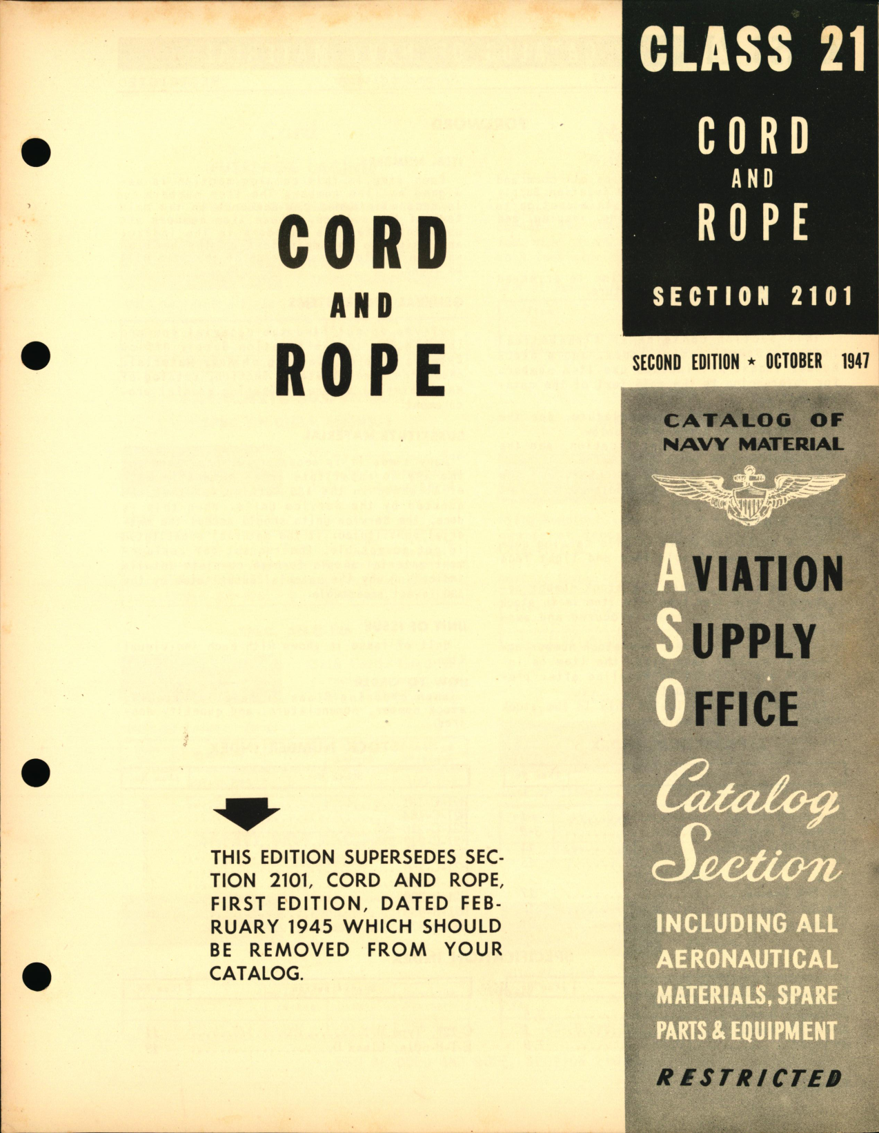Sample page 1 from AirCorps Library document: Cord and Rope