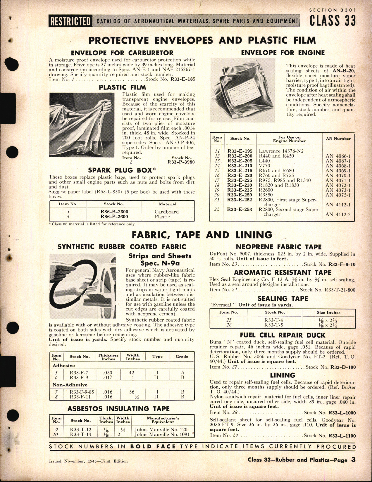 Sample page 5 from AirCorps Library document: Rubber and Plastics