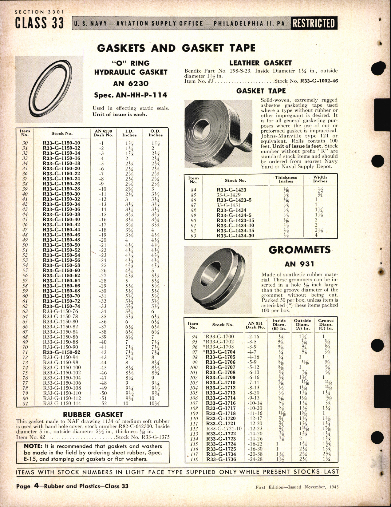 Sample page 6 from AirCorps Library document: Rubber and Plastics