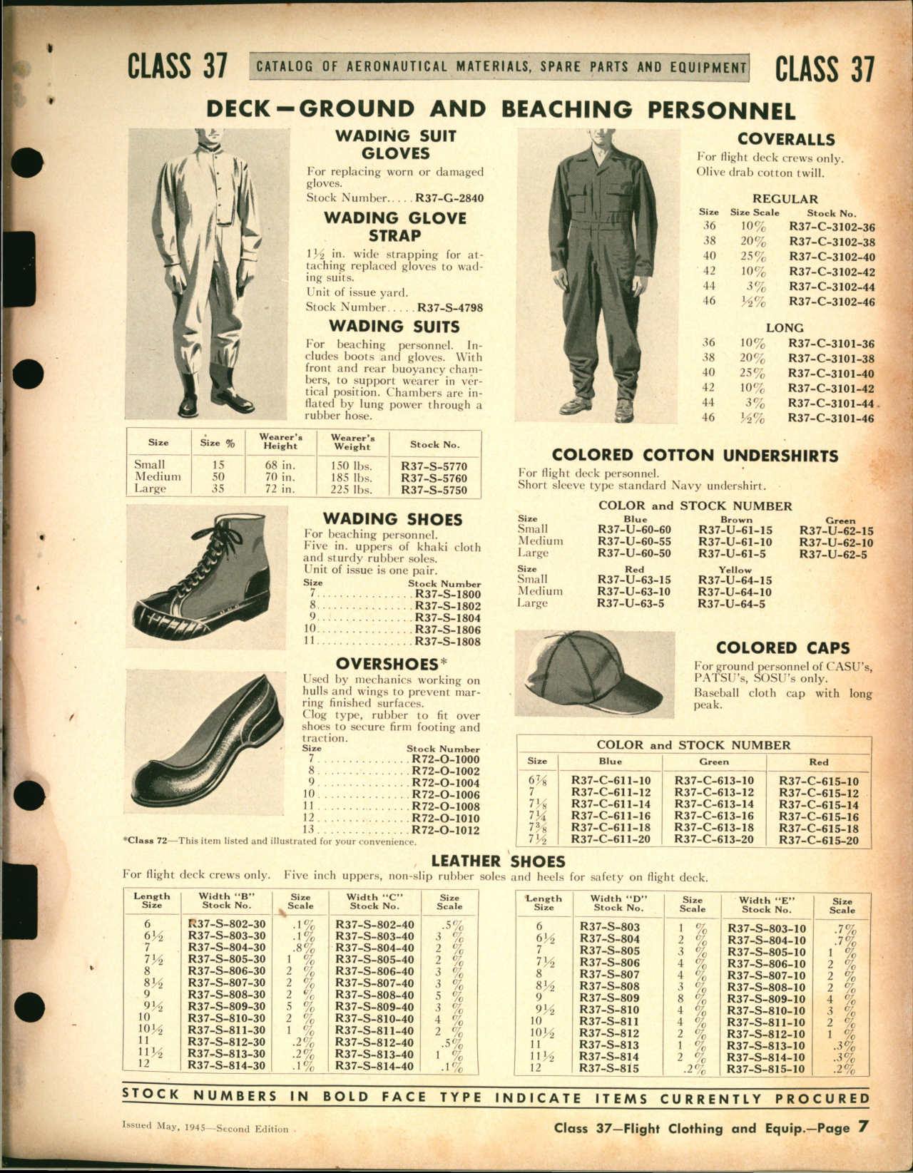 Sample page 7 from AirCorps Library document: Pilots' and Aircrewmen's Flight Clothing and Related Accessories