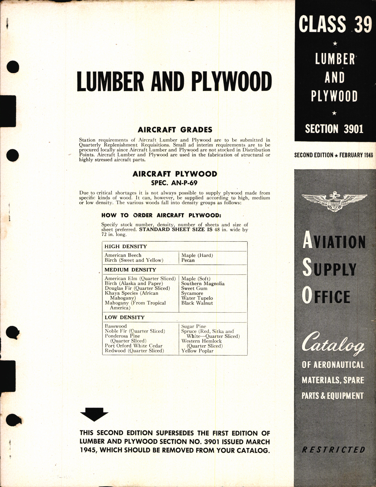 Sample page 1 from AirCorps Library document: Lumber and Plywood