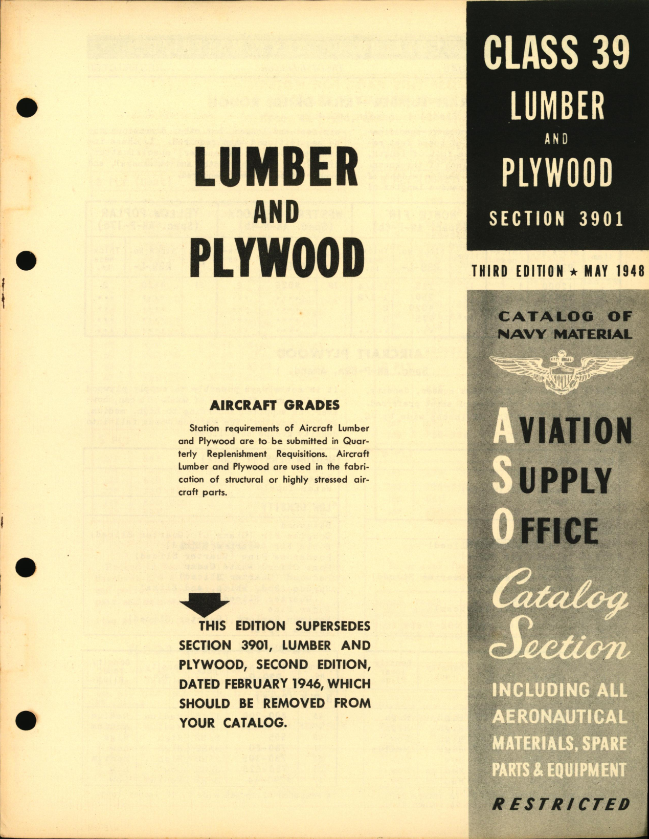 Sample page 1 from AirCorps Library document: Lumber and Plywood
