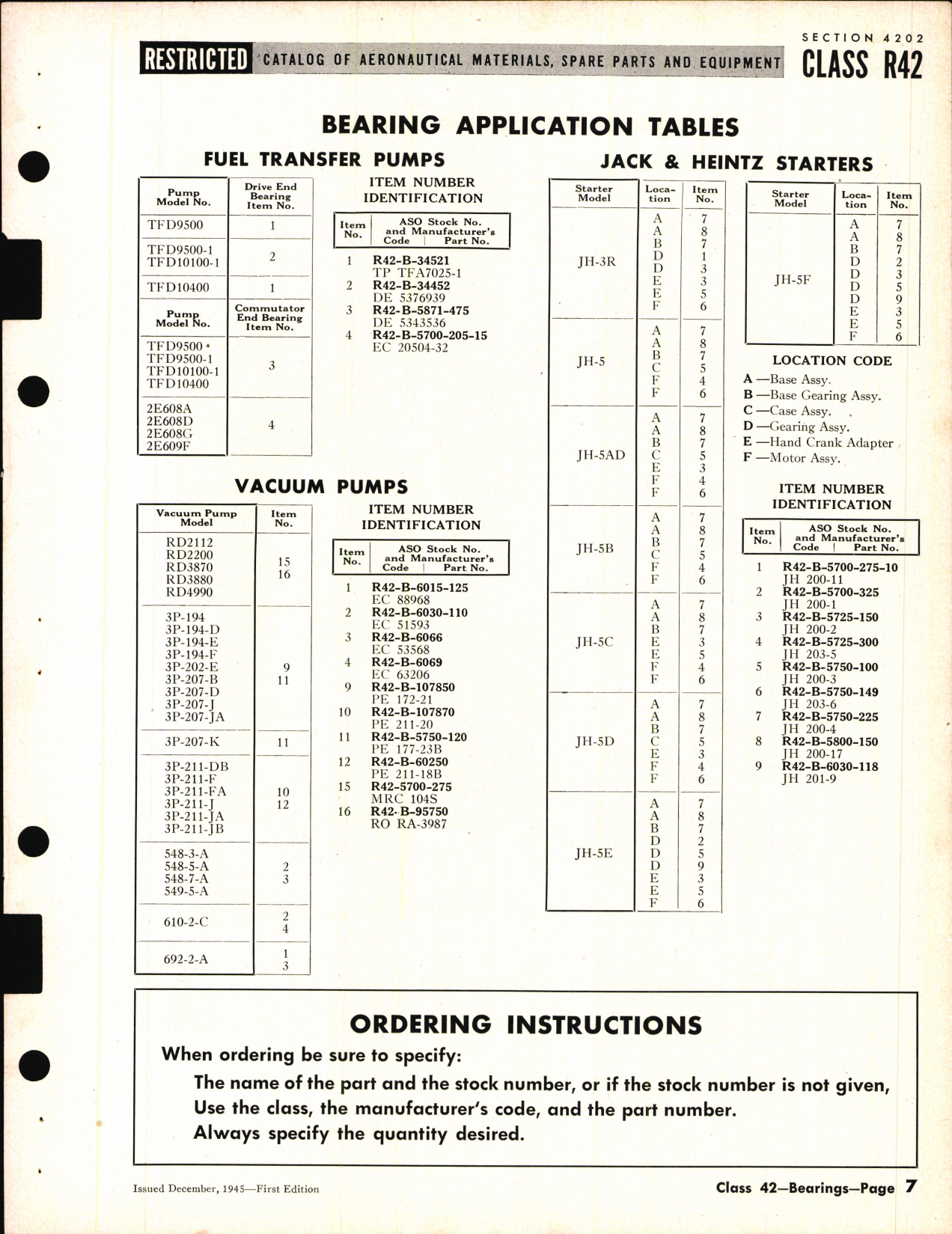 Sample page 7 from AirCorps Library document: Anti-Friction Bearings