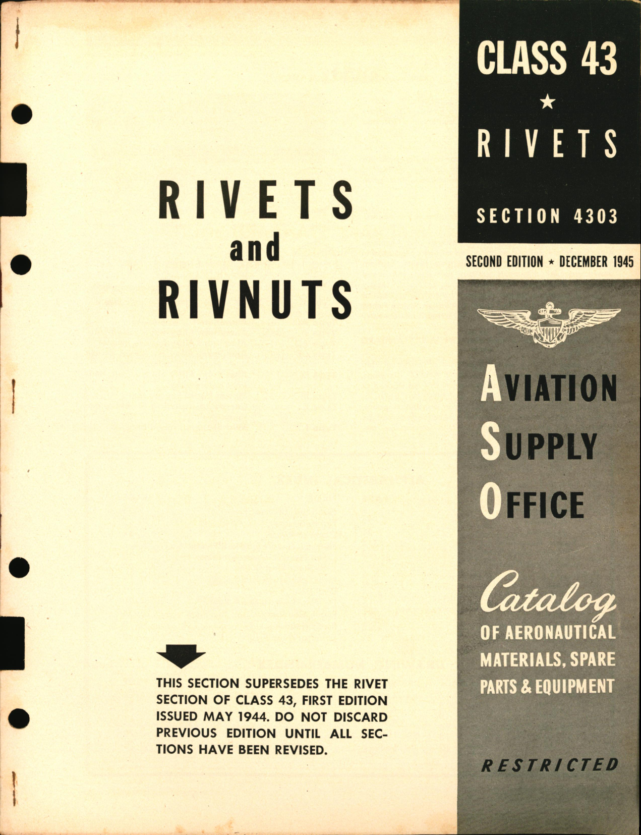 Sample page 1 from AirCorps Library document: Rivets  and Rivnuts