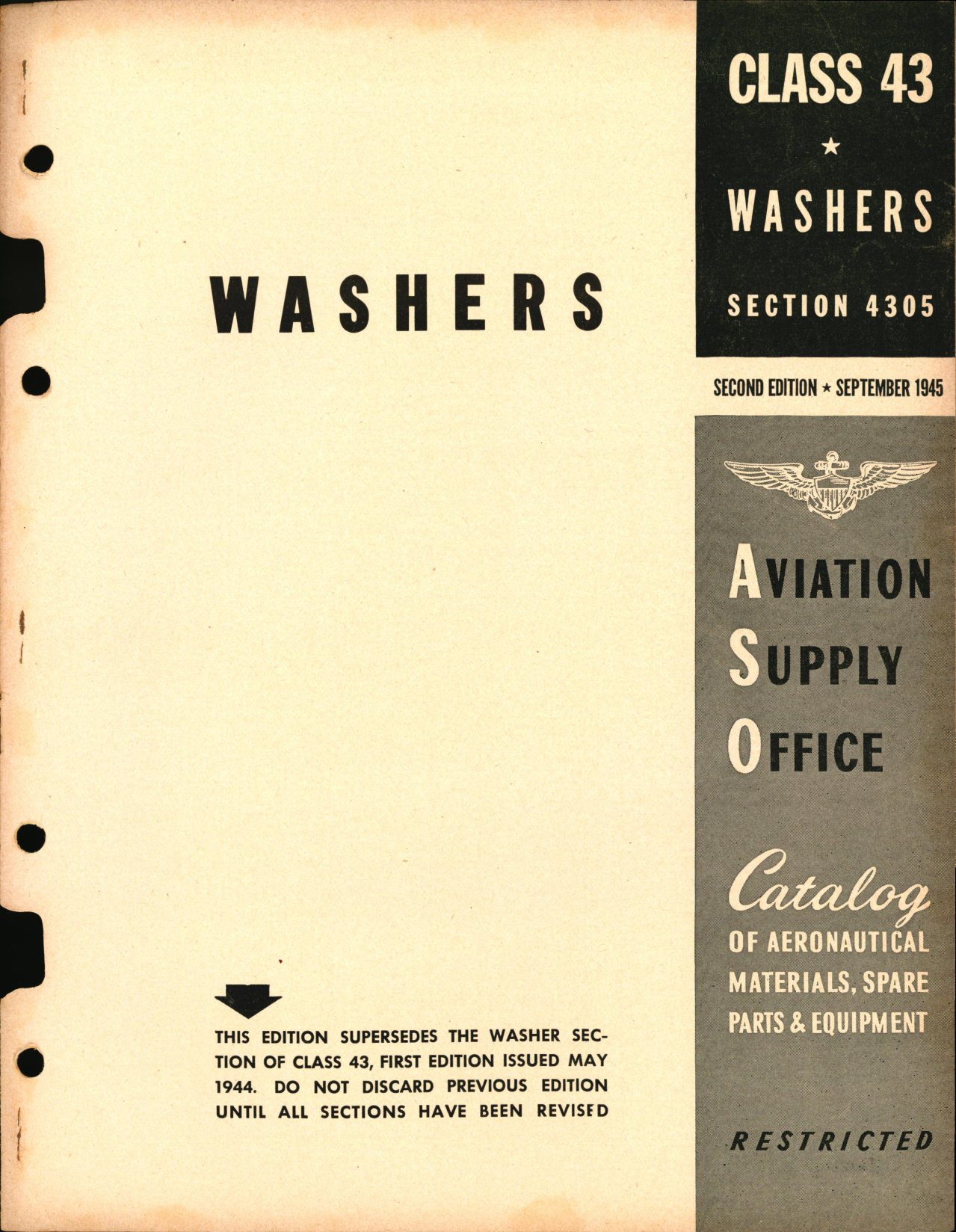 Sample page 1 from AirCorps Library document: Washers