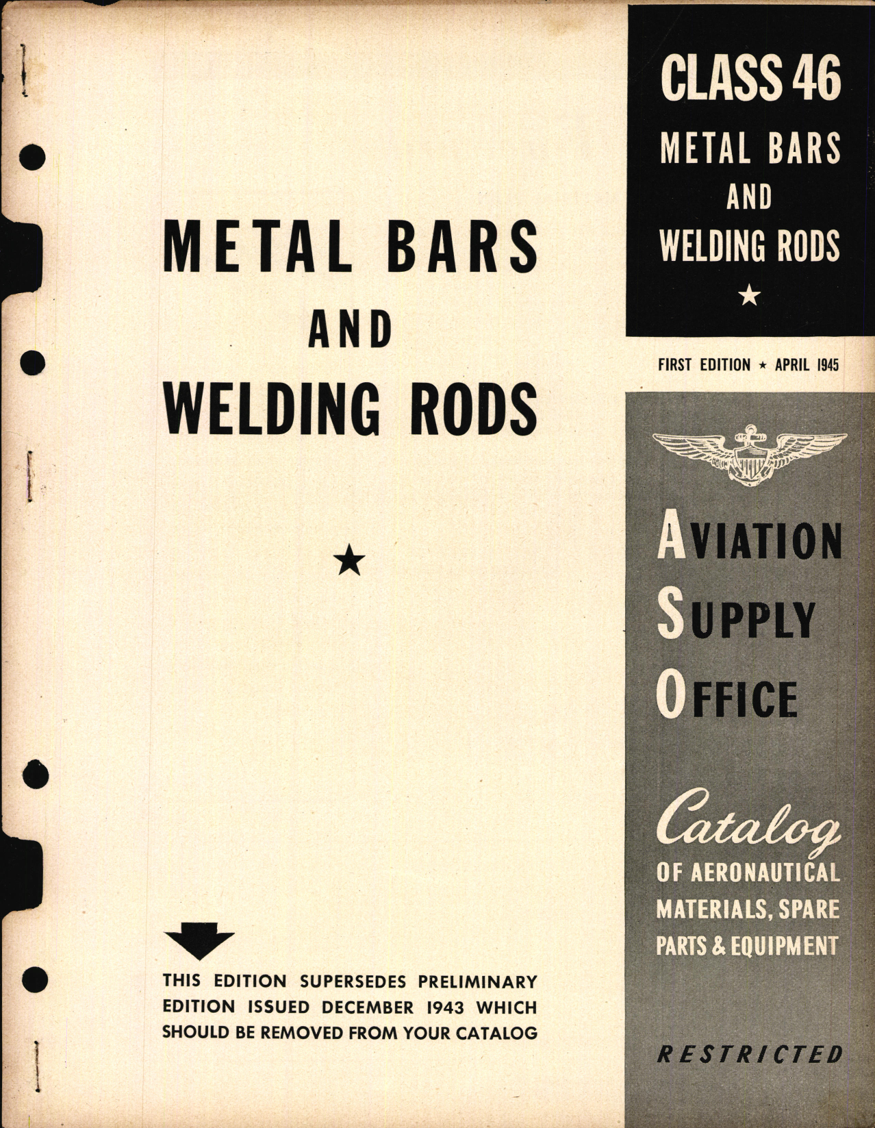 Sample page 1 from AirCorps Library document: Metal Bars and Welding Rods