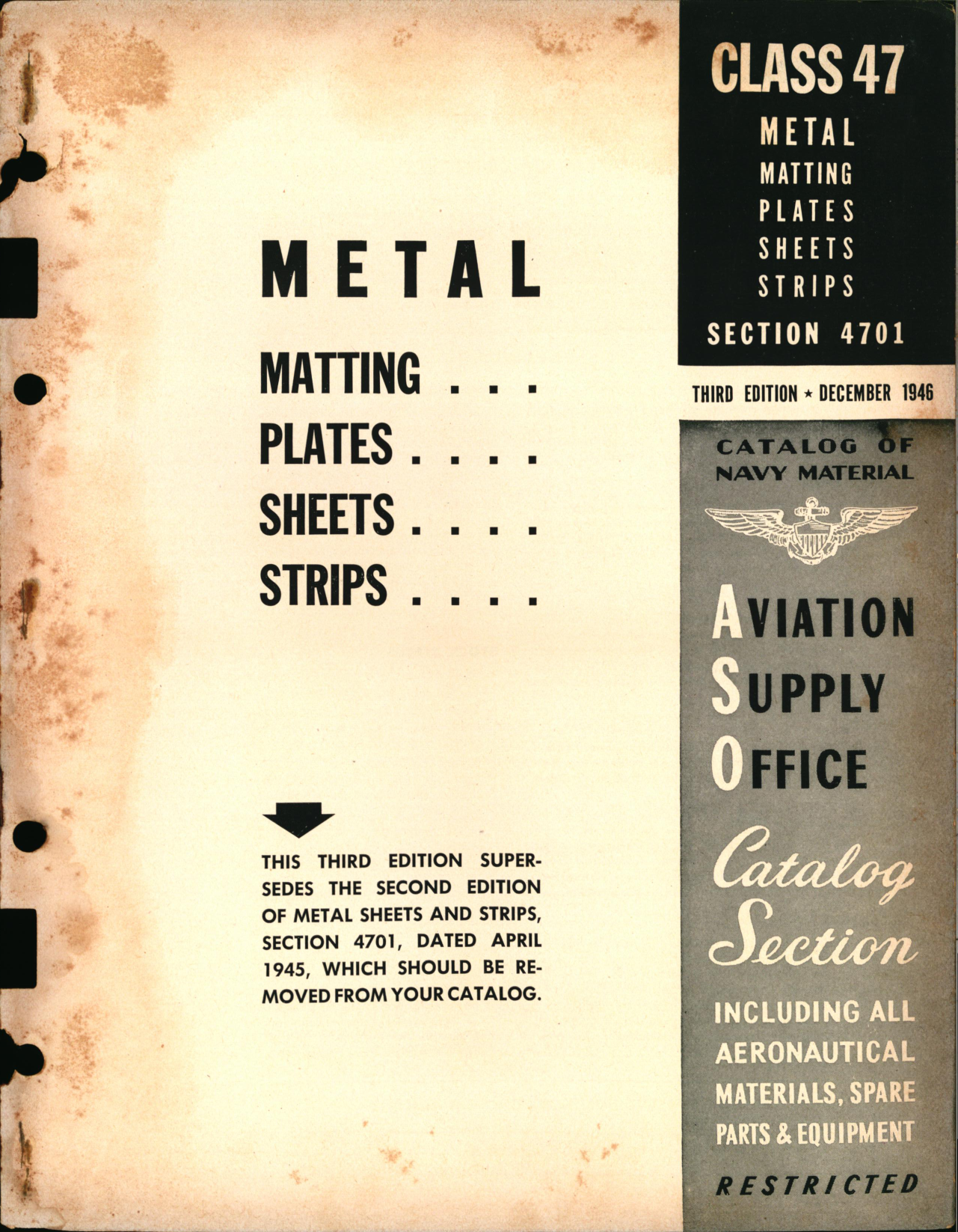 Sample page 1 from AirCorps Library document: Metal Matting, Plates, Sheets, and Strips