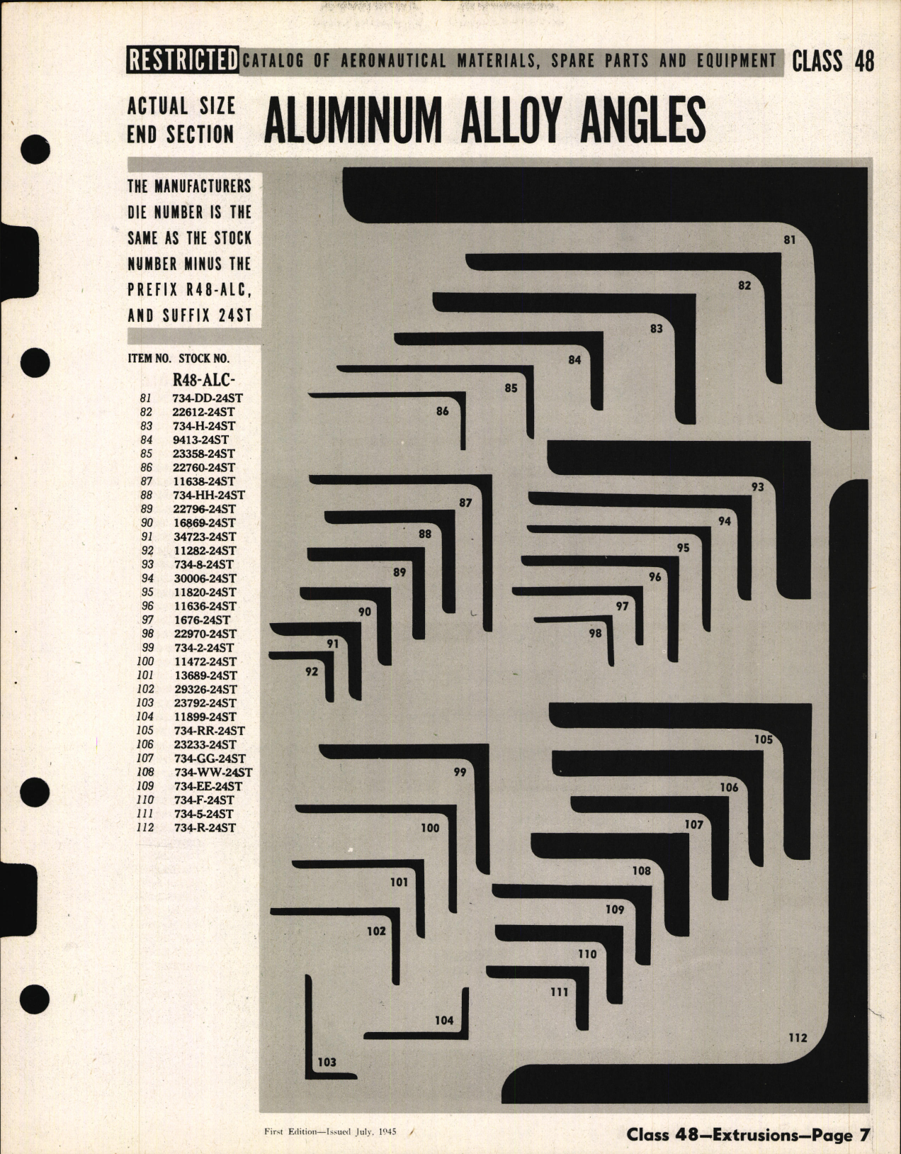Sample page 7 from AirCorps Library document: Aluminum Alloy Extrusions