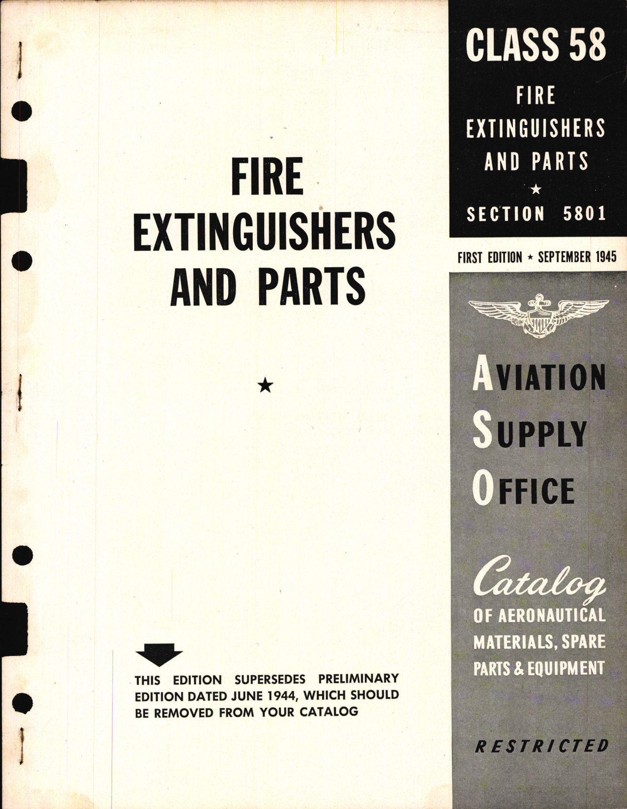 Sample page 1 from AirCorps Library document: Fire Extinguishers and Parts