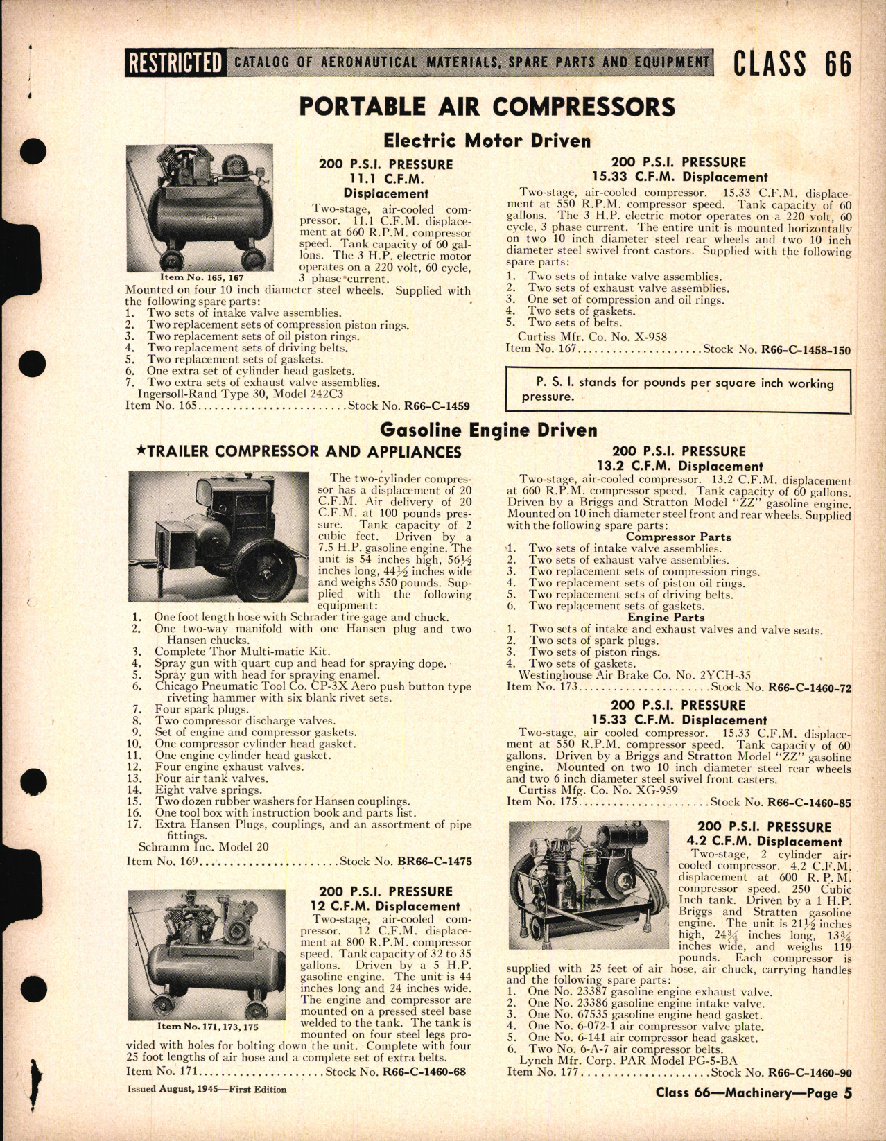 Sample page 5 from AirCorps Library document: Machinery