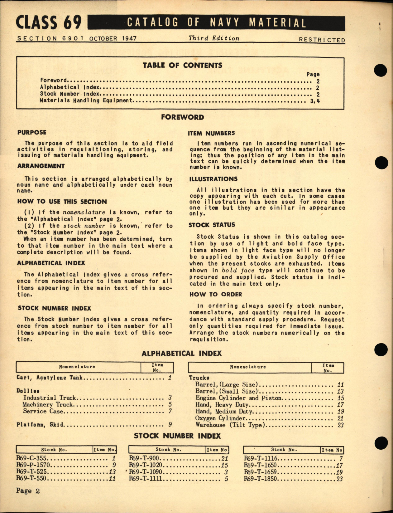 Sample page 2 from AirCorps Library document: Materials Handling Equipment