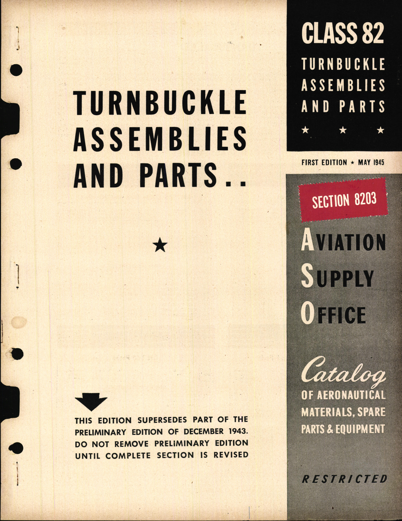 Sample page 1 from AirCorps Library document: Turnbuckle Assemblies and Parts