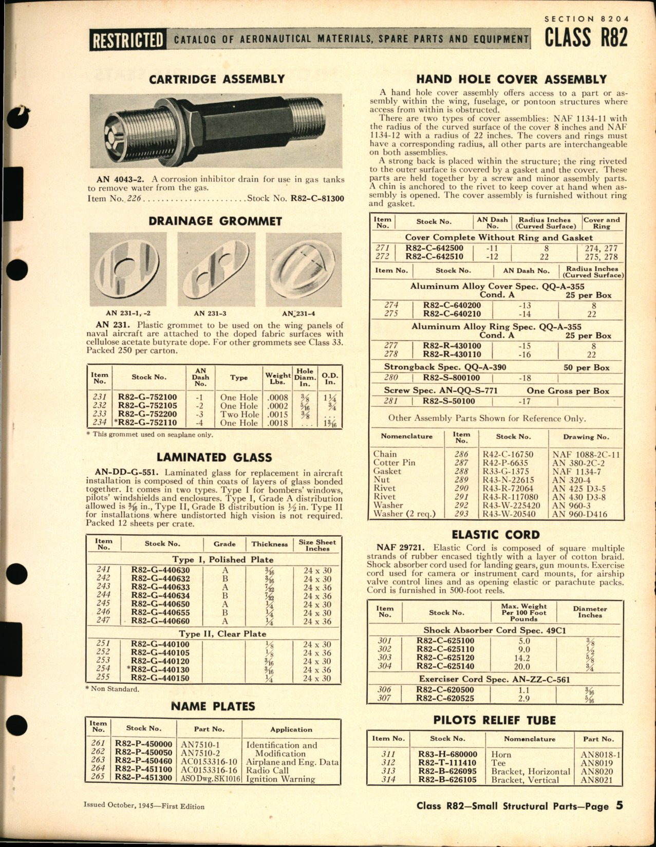 Sample page 5 from AirCorps Library document: Small Structural Parts