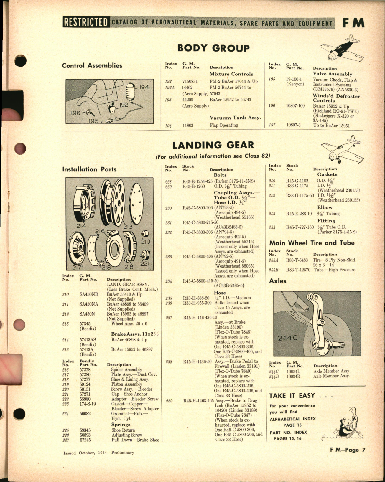 Sample page 7 from AirCorps Library document: FM Wildcat Airframe Spares