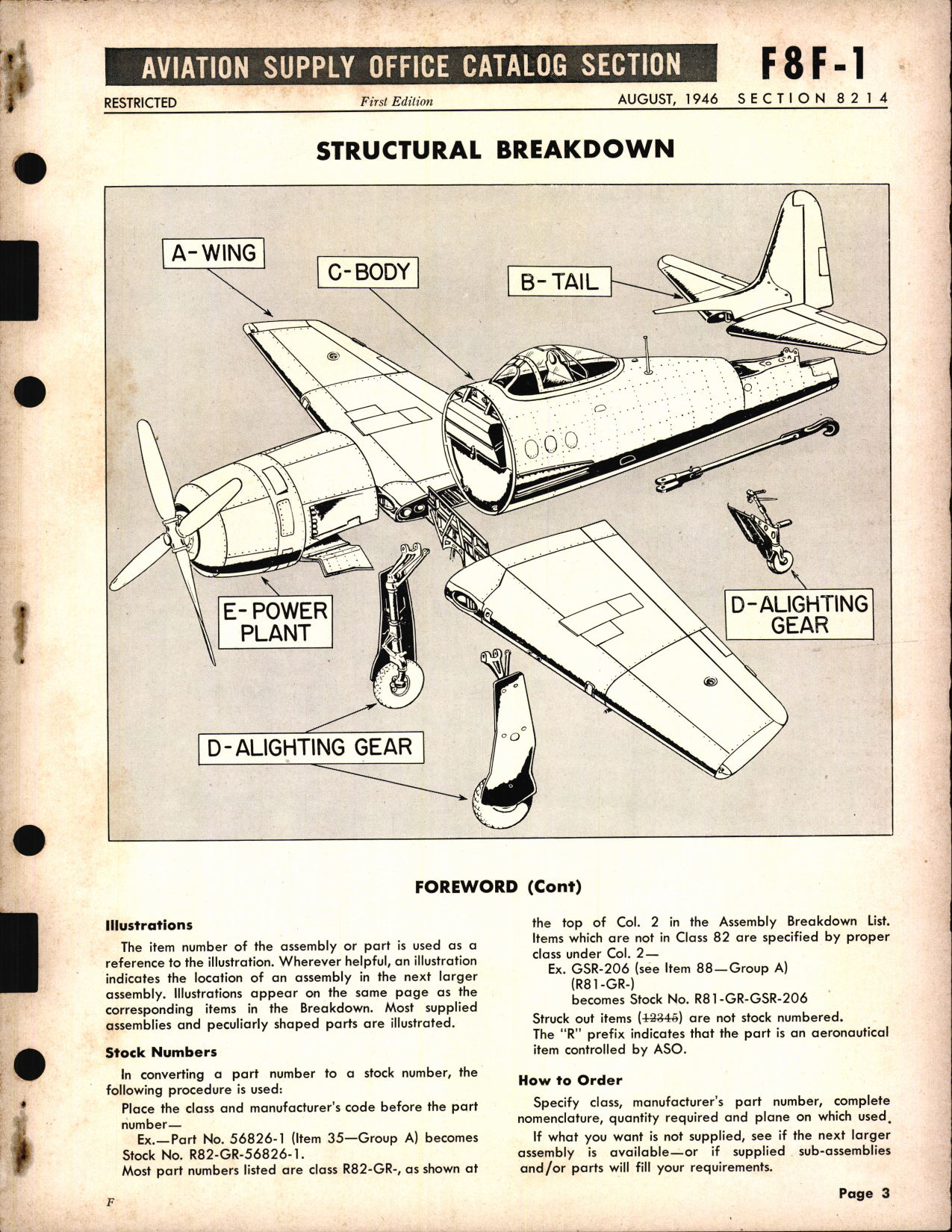 Sample page 3 from AirCorps Library document: F8F-1 Bearcat
