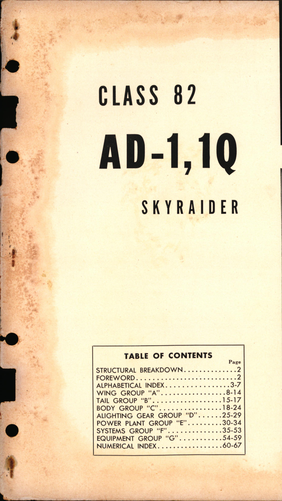 Sample page 1 from AirCorps Library document: AD-1, 1Q Skyraider