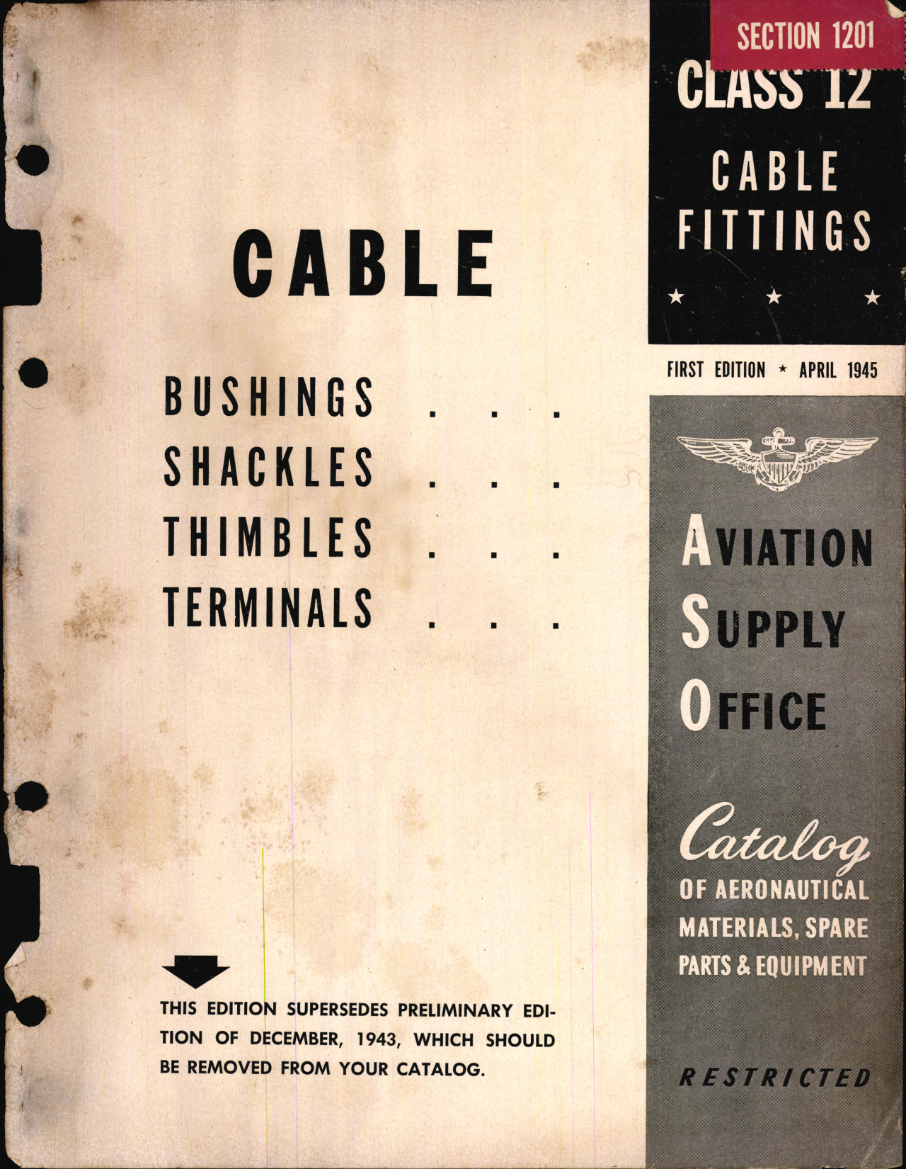 Sample page 1 from AirCorps Library document: Cable Fittings