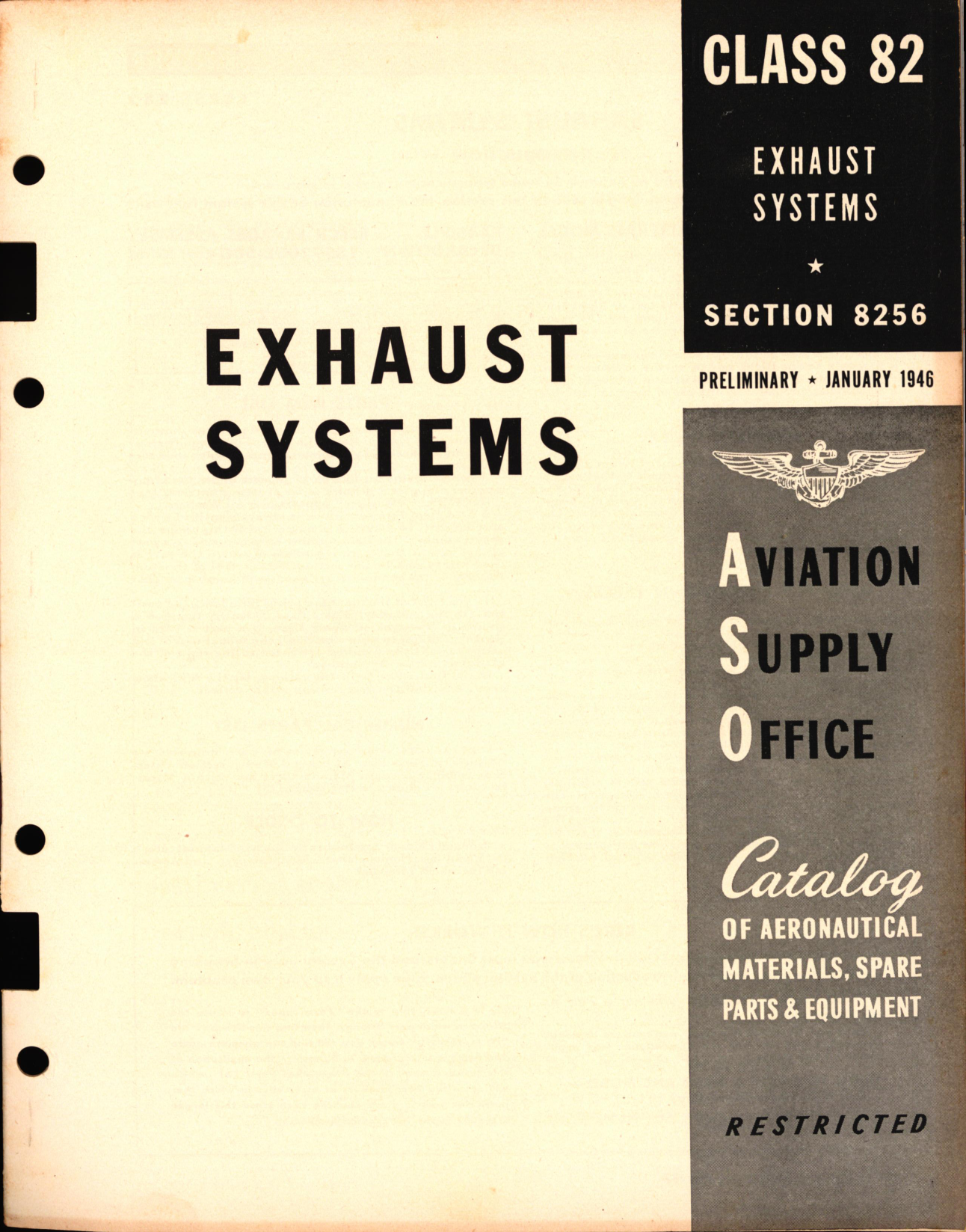 Sample page 1 from AirCorps Library document: Exhaust systems