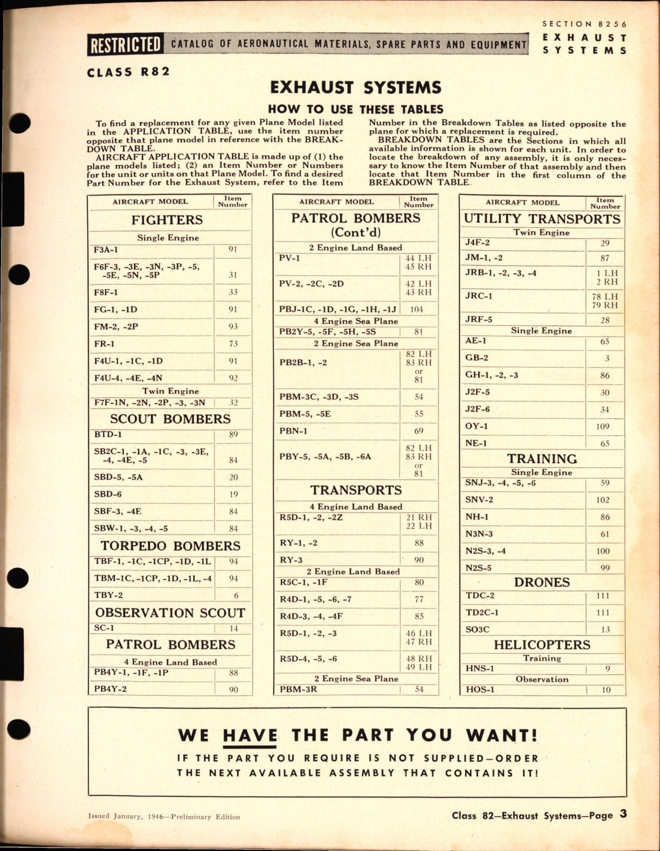 Sample page 3 from AirCorps Library document: Exhaust systems