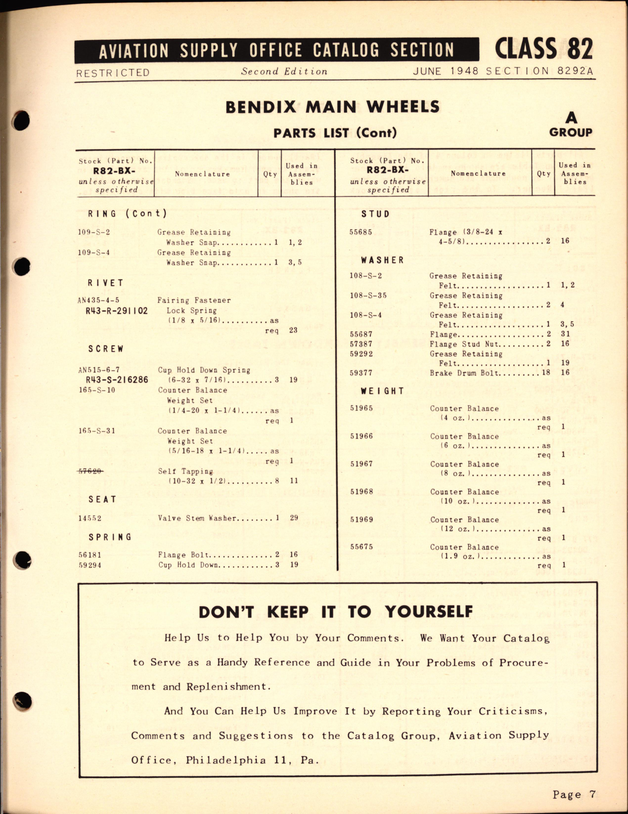 Sample page 7 from AirCorps Library document: Bendix Wheels for Main, Tail and Nose