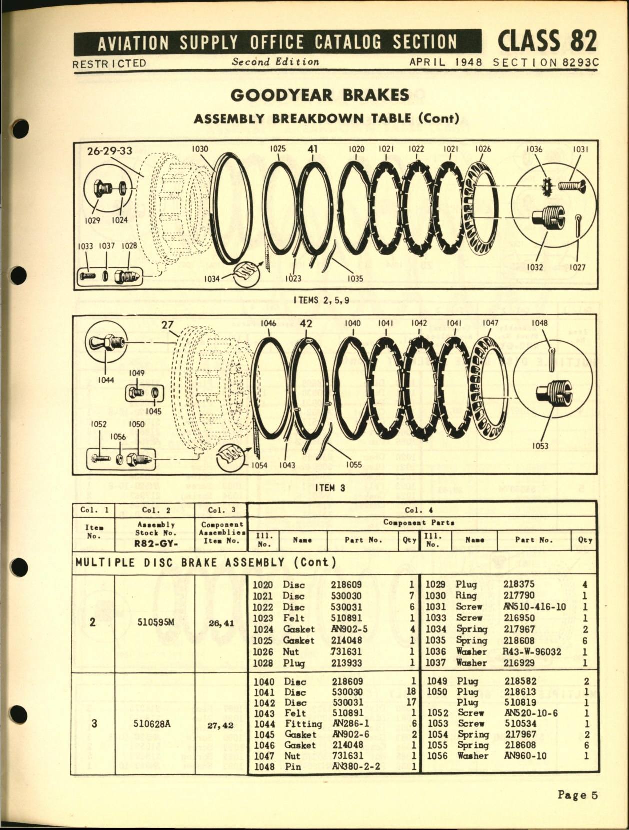 Sample page 5 from AirCorps Library document: Goodyear Brakes