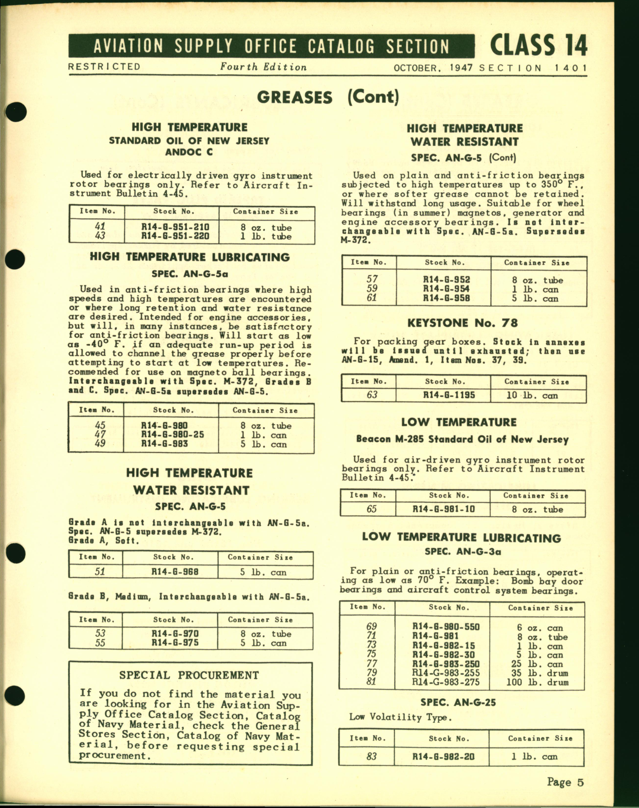 Sample page 5 from AirCorps Library document: Lubricants and Preservatives